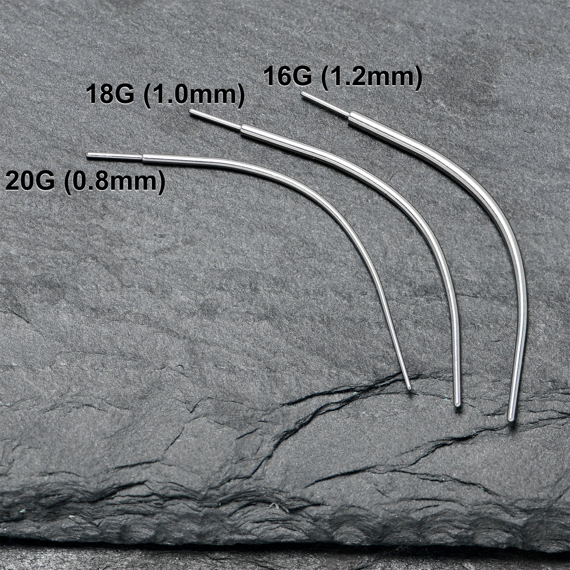Stainless Steel Curved Insertion Tool, Threadless Insertion Pin Taper - Image 5