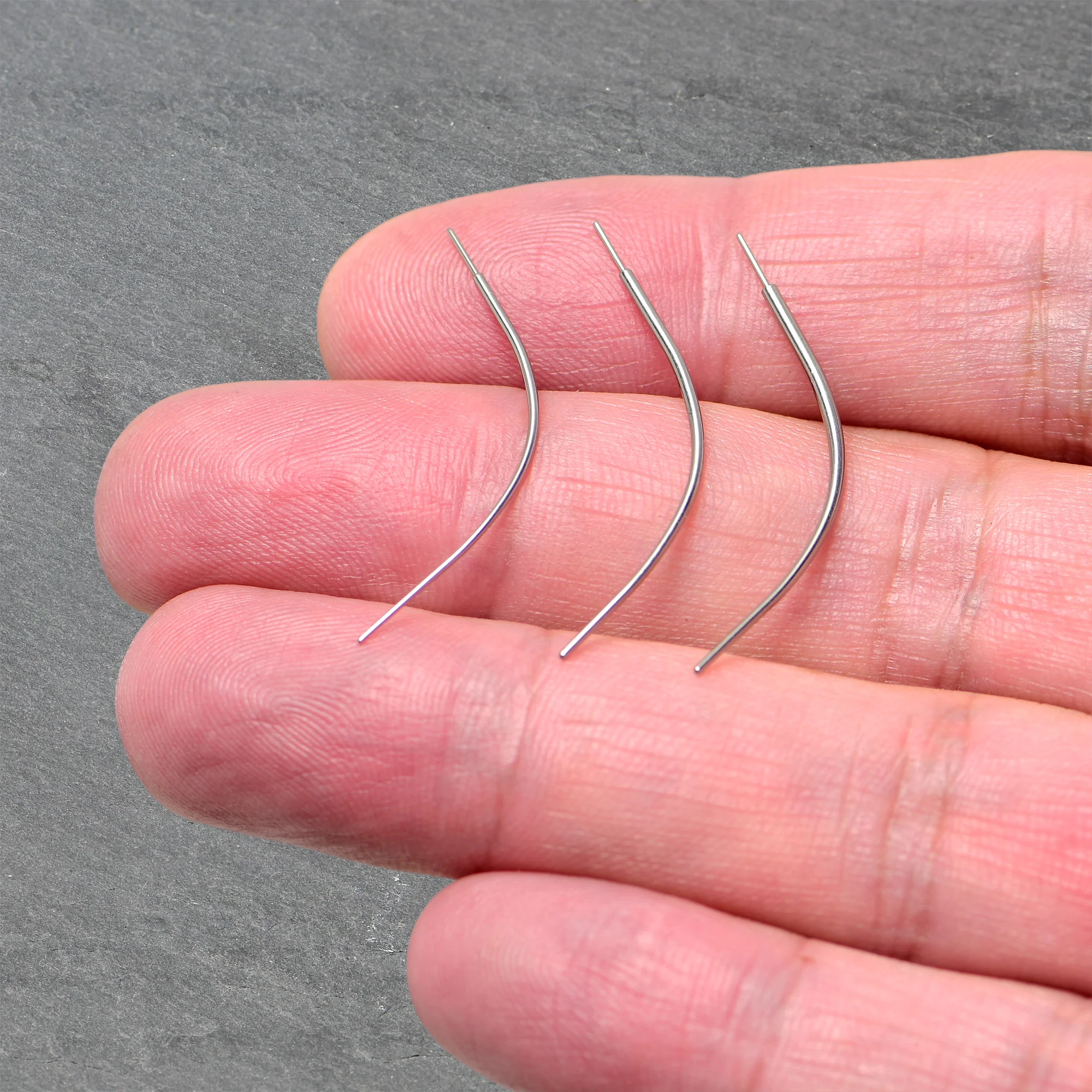 Stainless Steel Curved Insertion Tool, Threadless Insertion Pin Taper - Image 8