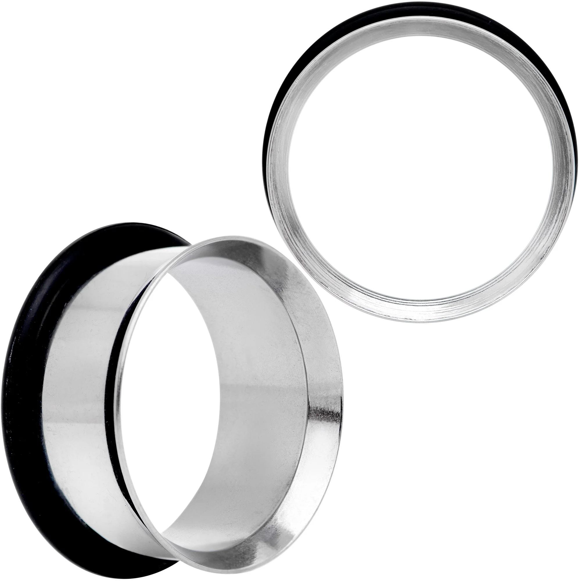 Stainless Steel Single Flare Tunnel Plug Set Available in Sizes  8G to 1 - Image 10