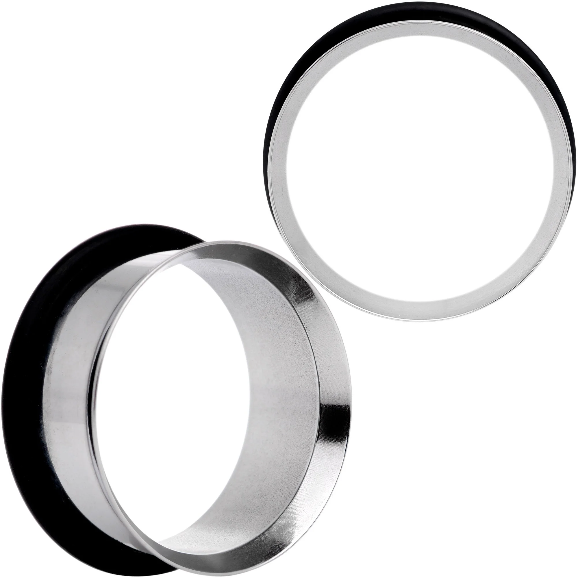 Stainless Steel Single Flare Tunnel Plug Set Available in Sizes  8G to 1 - Image 3