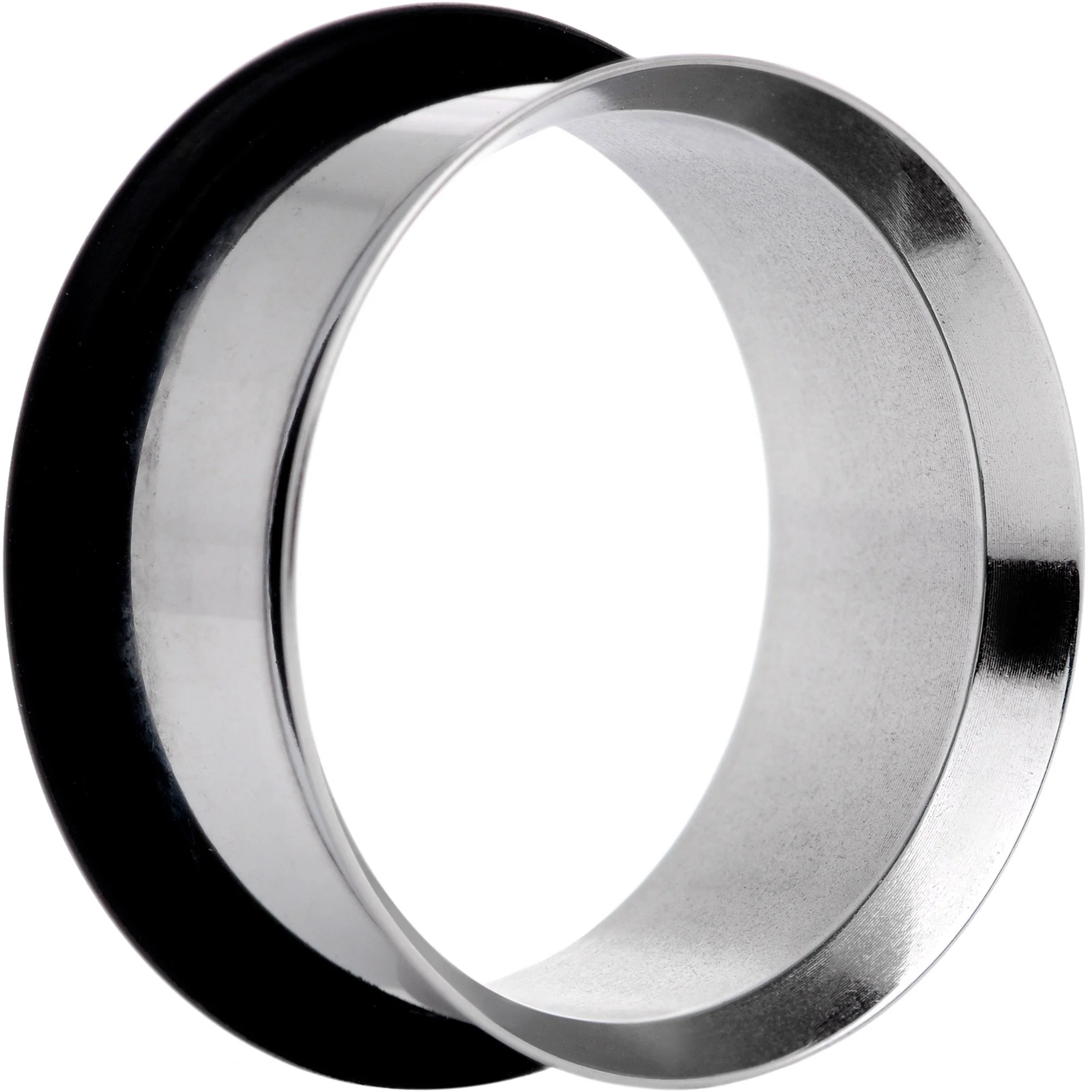 Stainless Steel Single Flare Tunnel Plug Set Available in Sizes  8G to 1 - Image 4