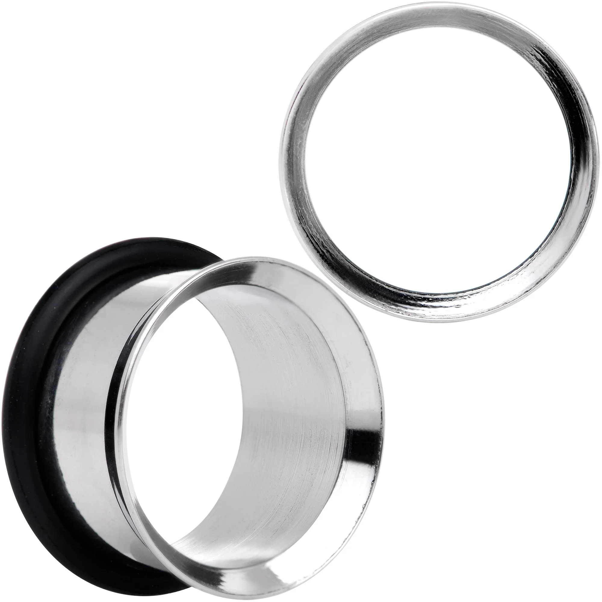 Stainless Steel Single Flare Tunnel Plug Set Available in Sizes  8G to 1 - Image 8