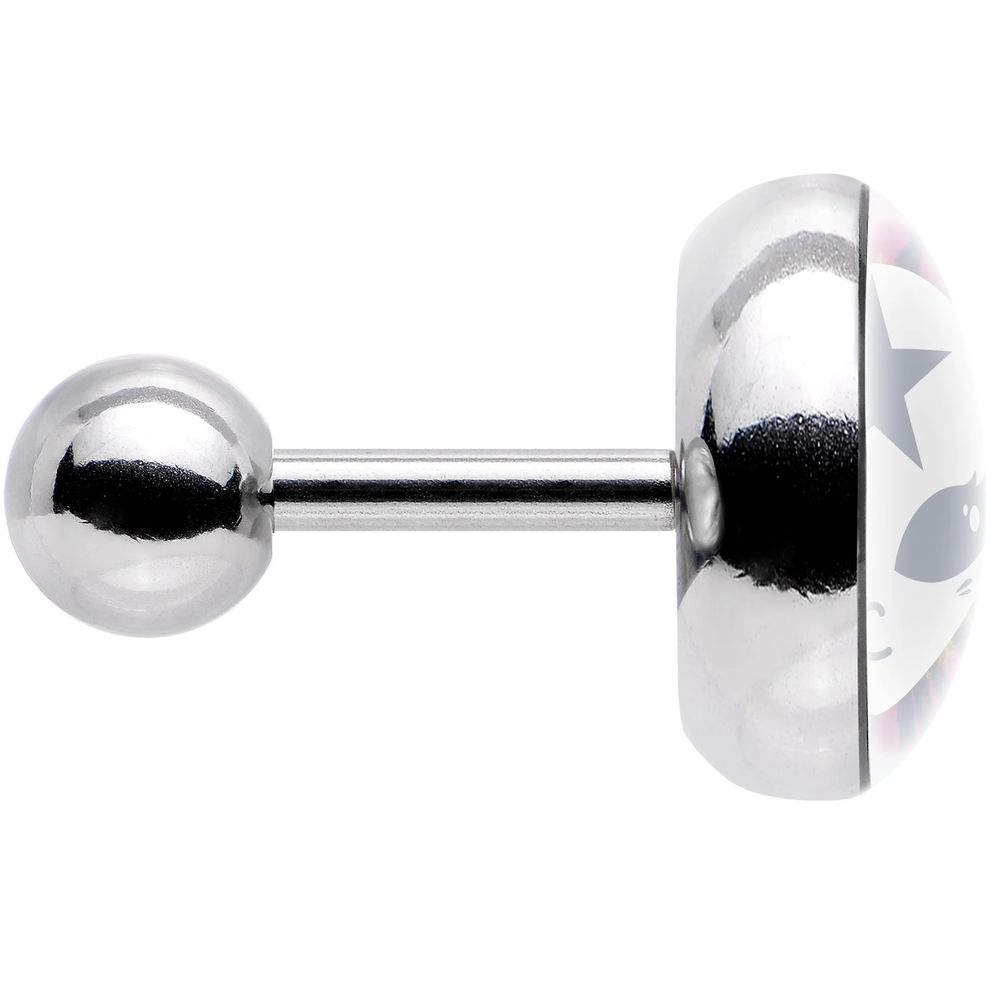Star Tie Dye Alien Tragus Cartilage Earring - Image 3
