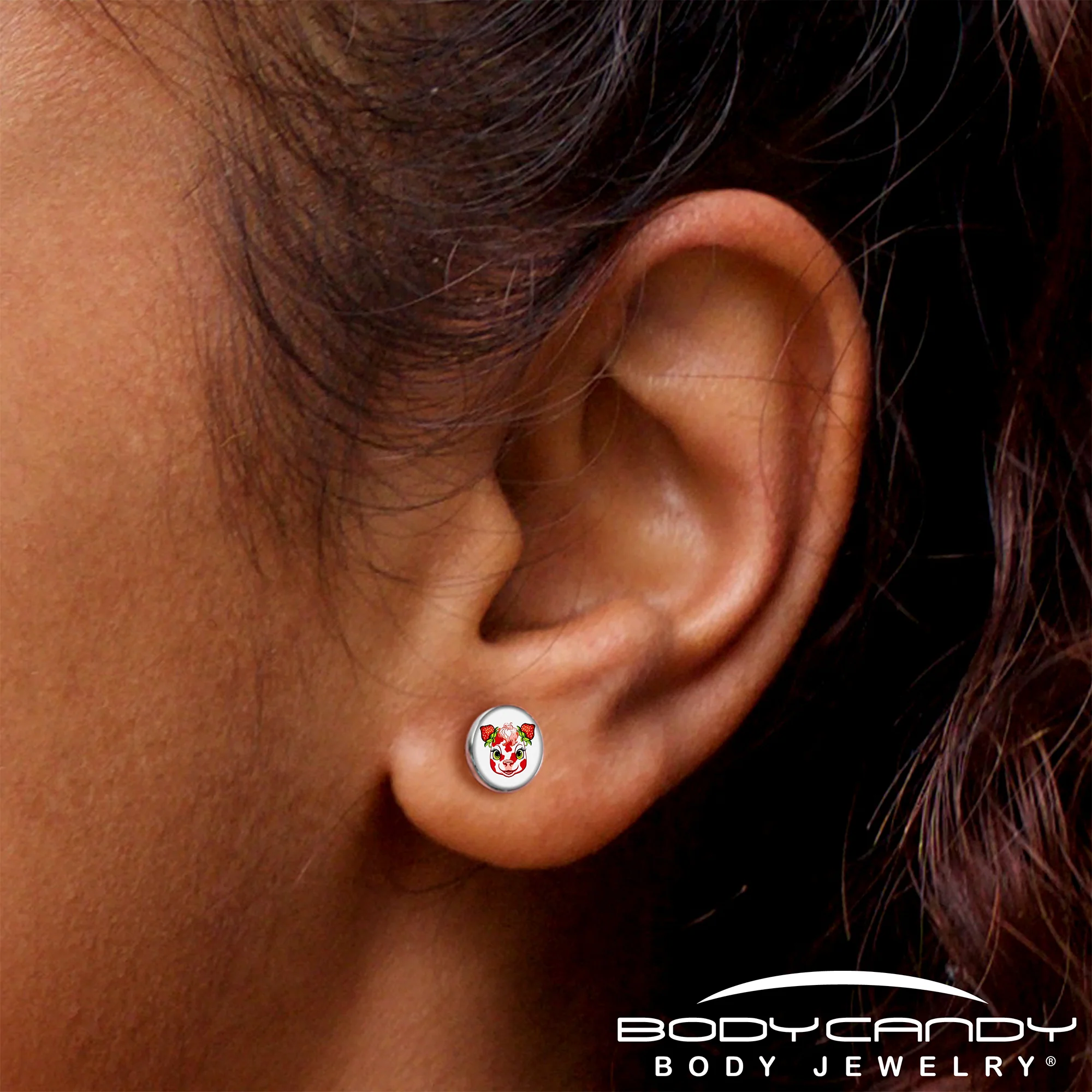 Stawberry Cow Stud Earrings by Onyx O - Image 7