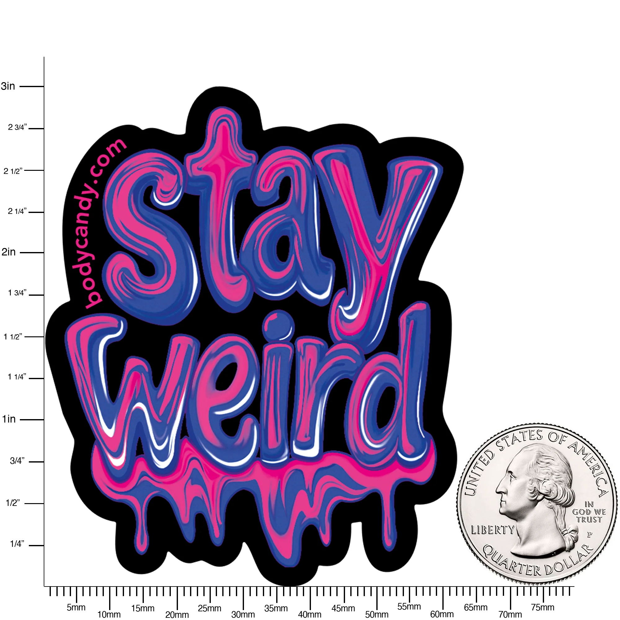 Stay Weird Sticker by Onyx O - Image 5