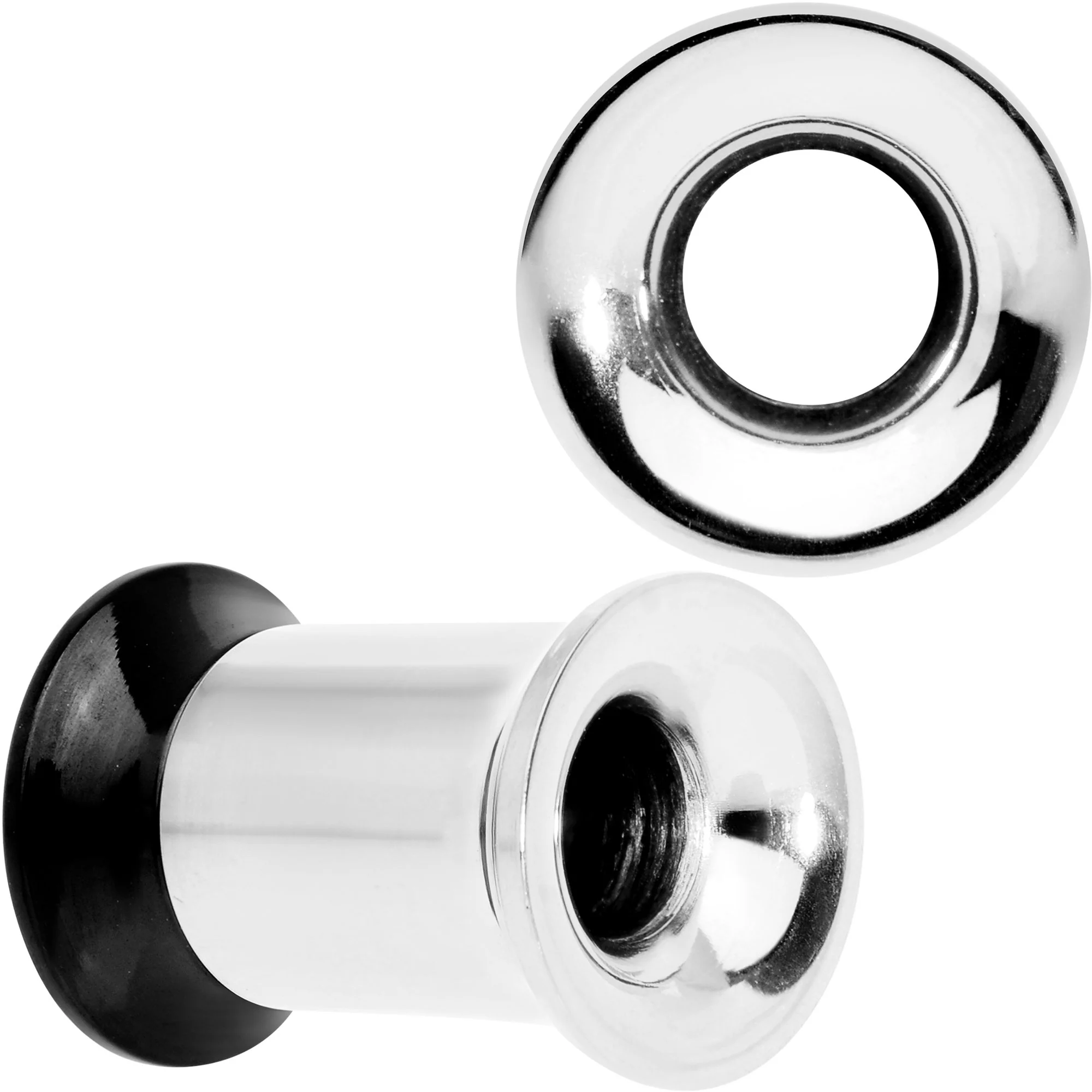 Steel Black Two Tone Screw Fit Tunnel Plug Set 3mm to 16mm - Image 10