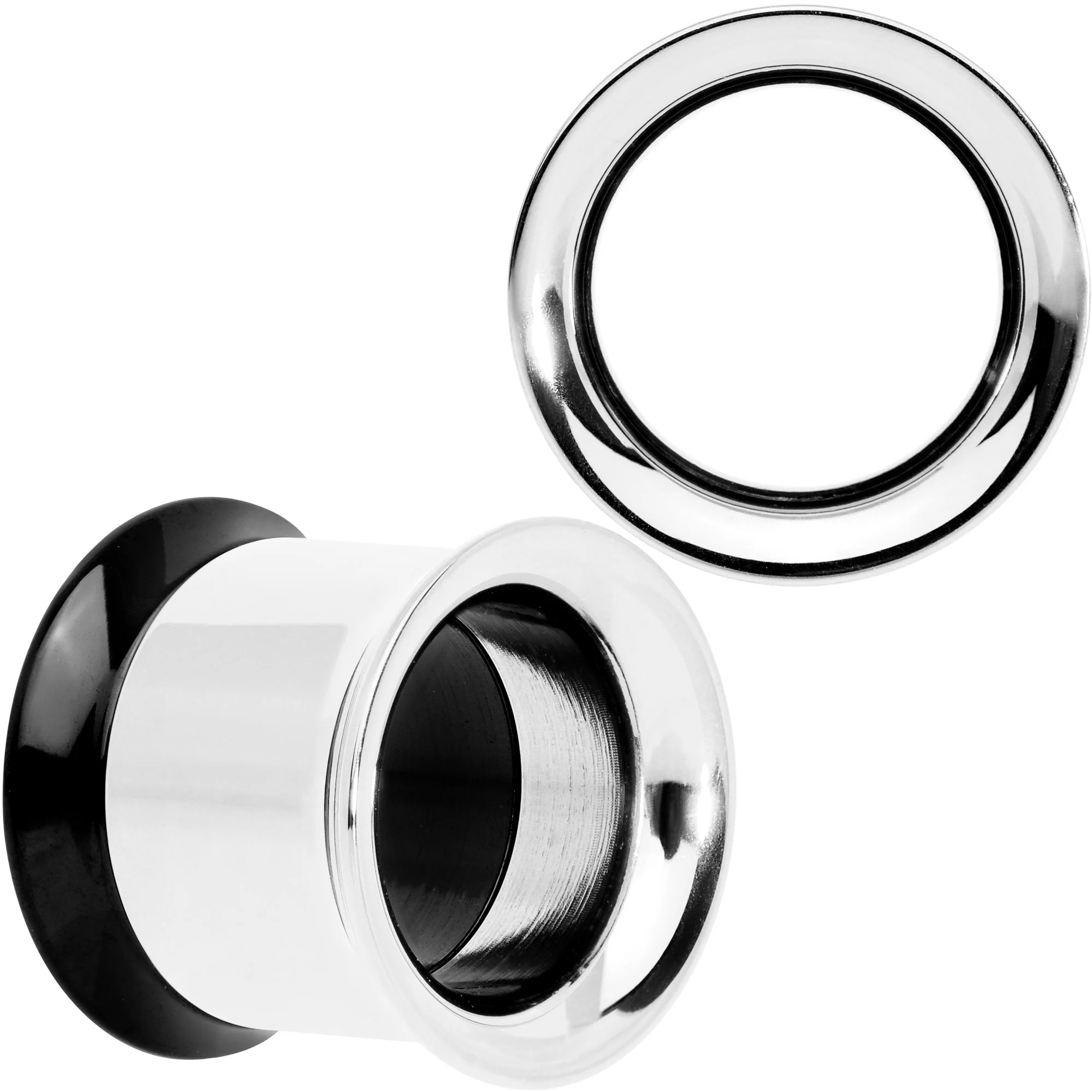 Steel Black Two Tone Screw Fit Tunnel Plug Set 3mm to 16mm - Image 11