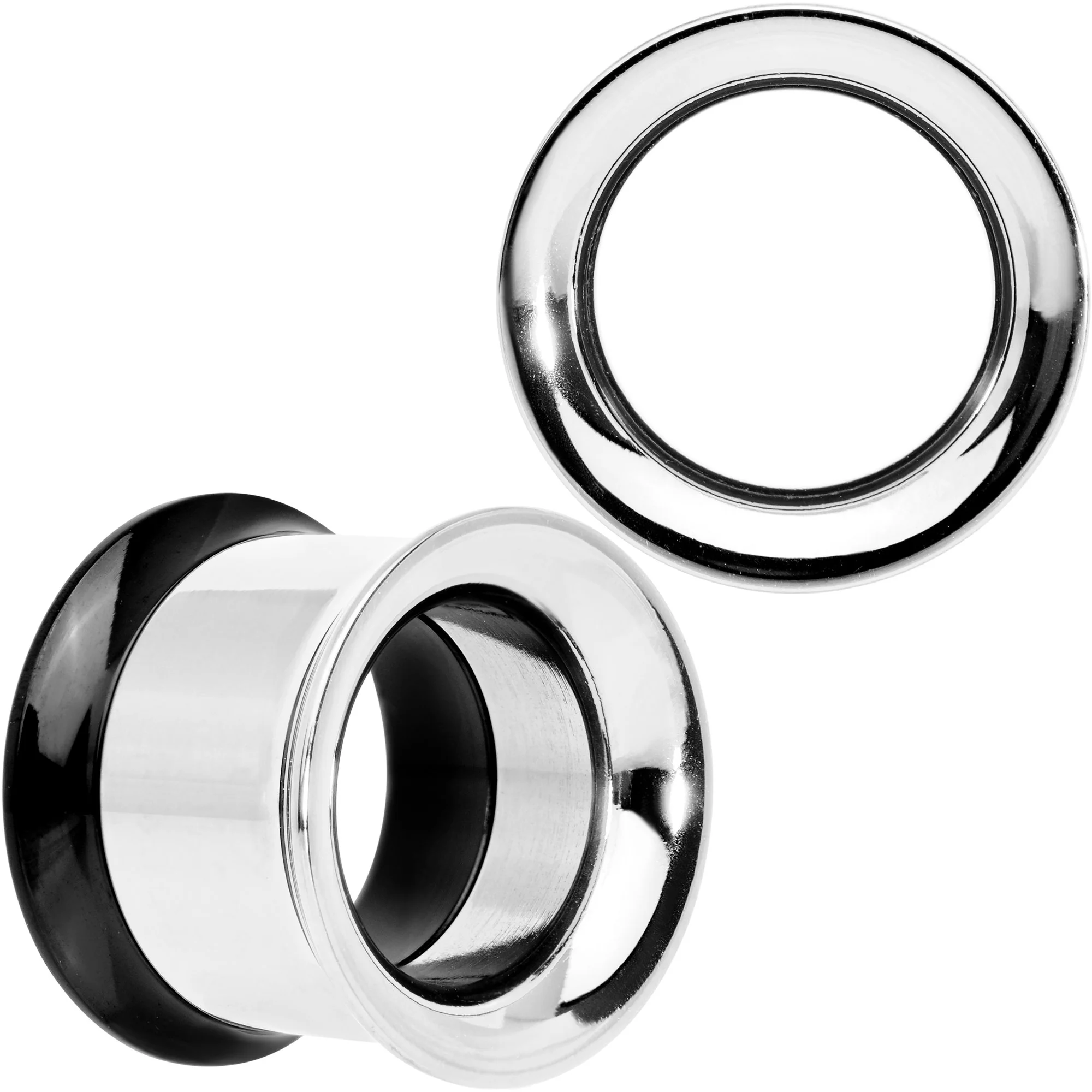 Steel Black Two Tone Screw Fit Tunnel Plug Set 3mm to 16mm - Image 12