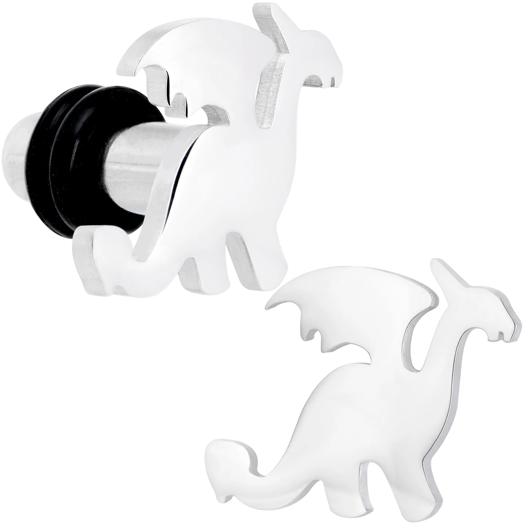 Steel Fantasy Dragon Single Flare Plug Set 14G to 2G - Image 10