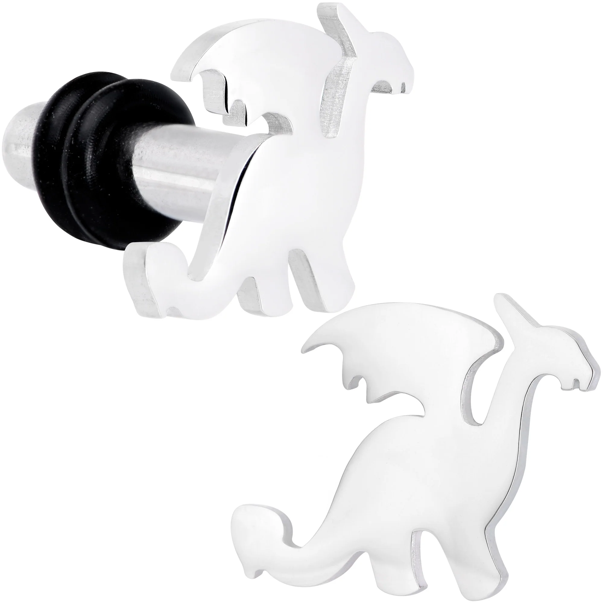 Steel Fantasy Dragon Single Flare Plug Set 14G to 2G - Image 9