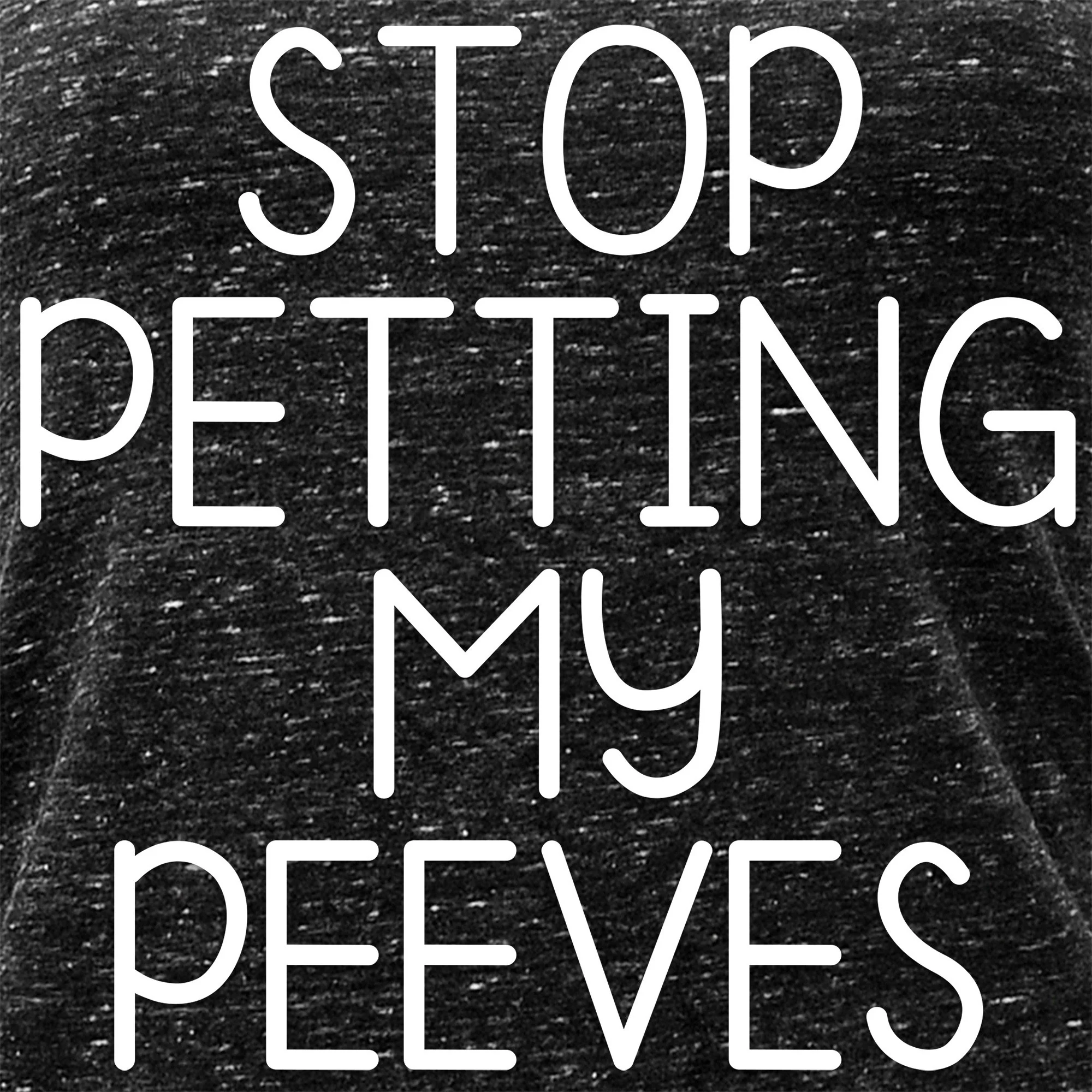 Stop Petting My Peeves Black Gray Cosmic Twist Back Tank Top - Image 2