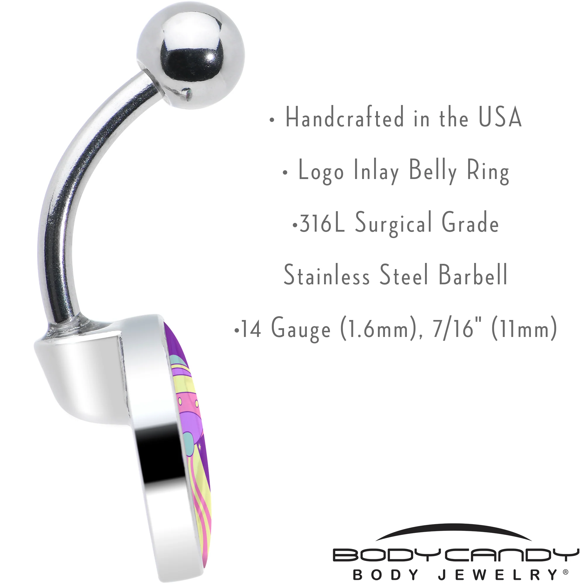 Style Space Invasion UFO Belly Ring by Onyx O - Image 7
