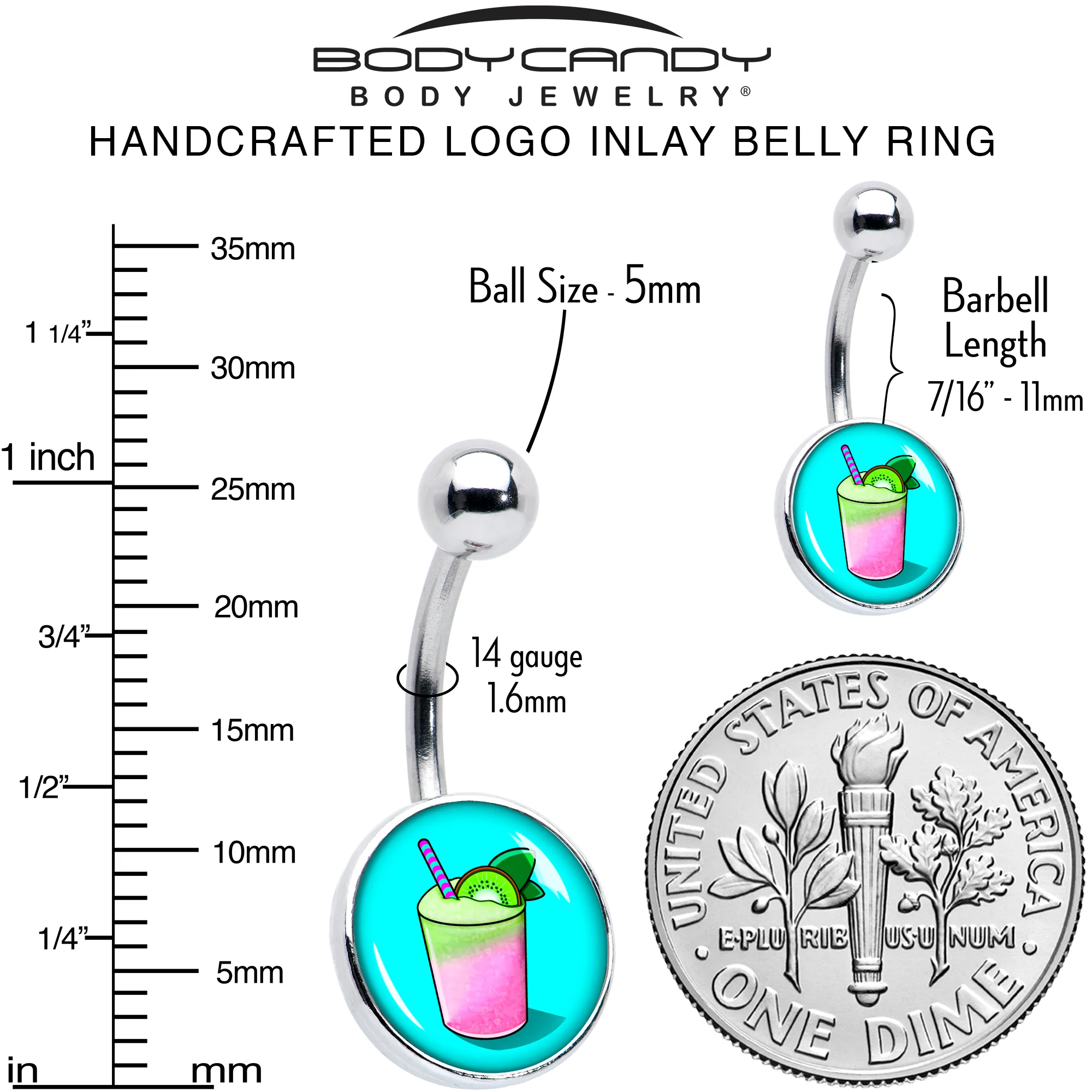 Summer Drink Belly Ring by Onyx O - Image 6