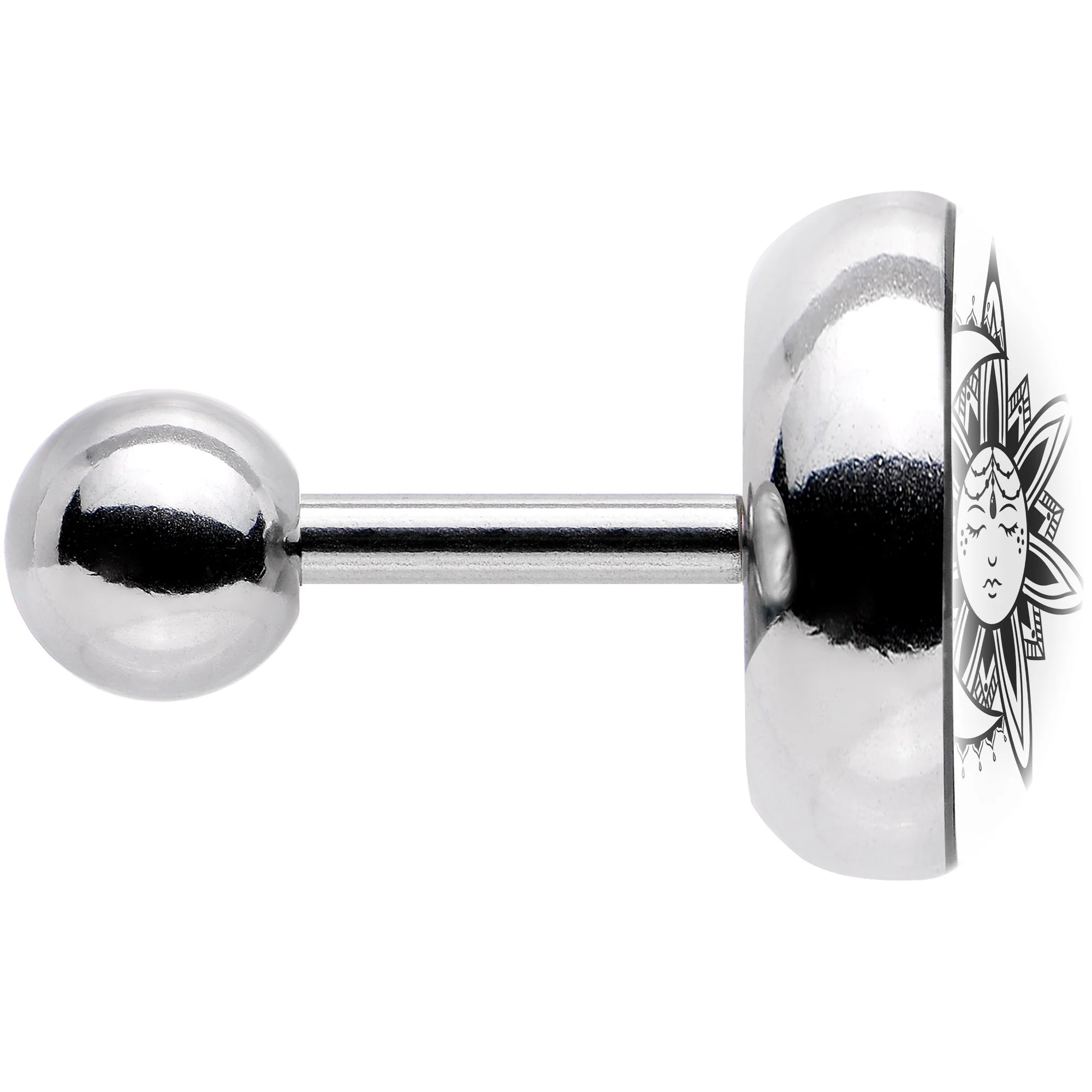 Sun and Moon Tragus Cartilage Earring - Image 3