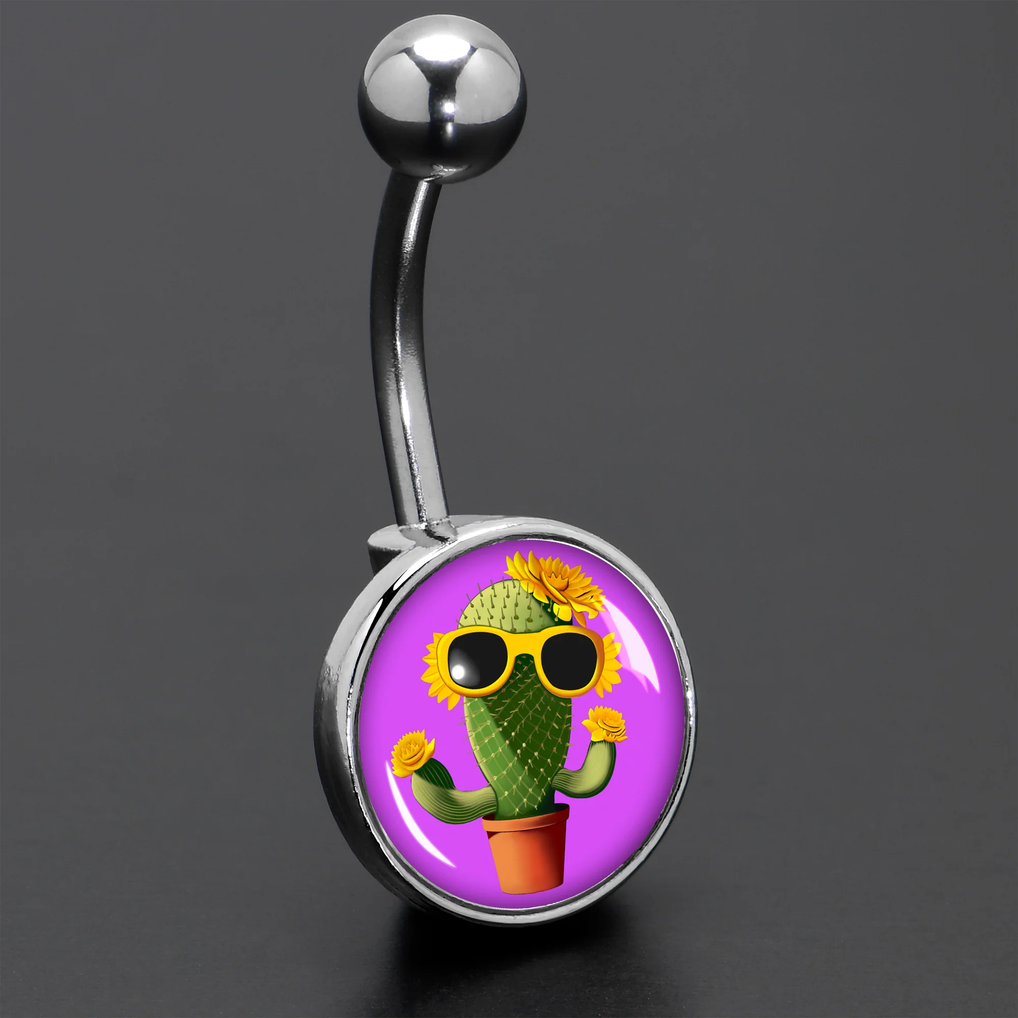 Sunflower Cactus Belly Ring by Onyx O - Image 8