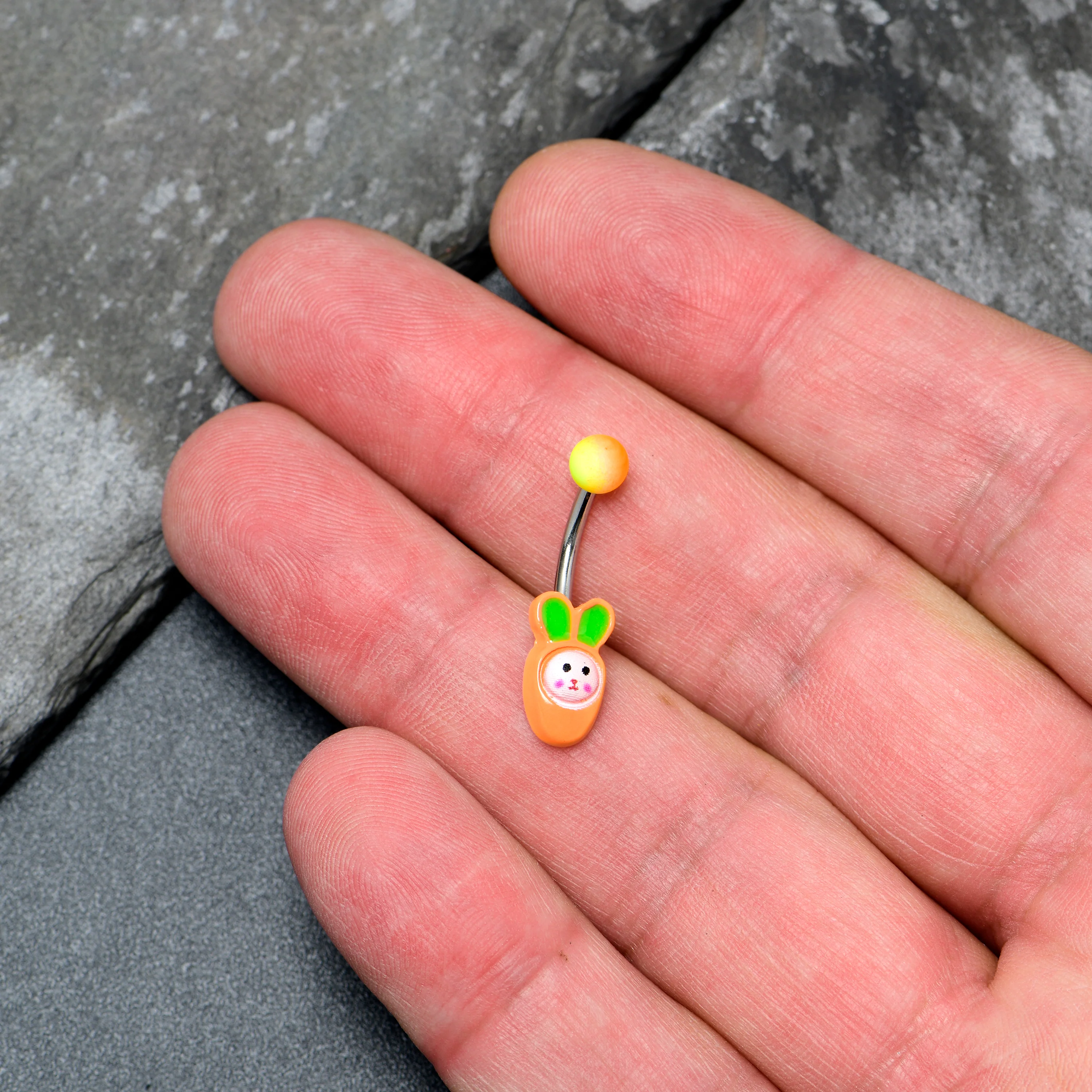 Surprise Carrot Easter Bunny Belly Ring - Image 4