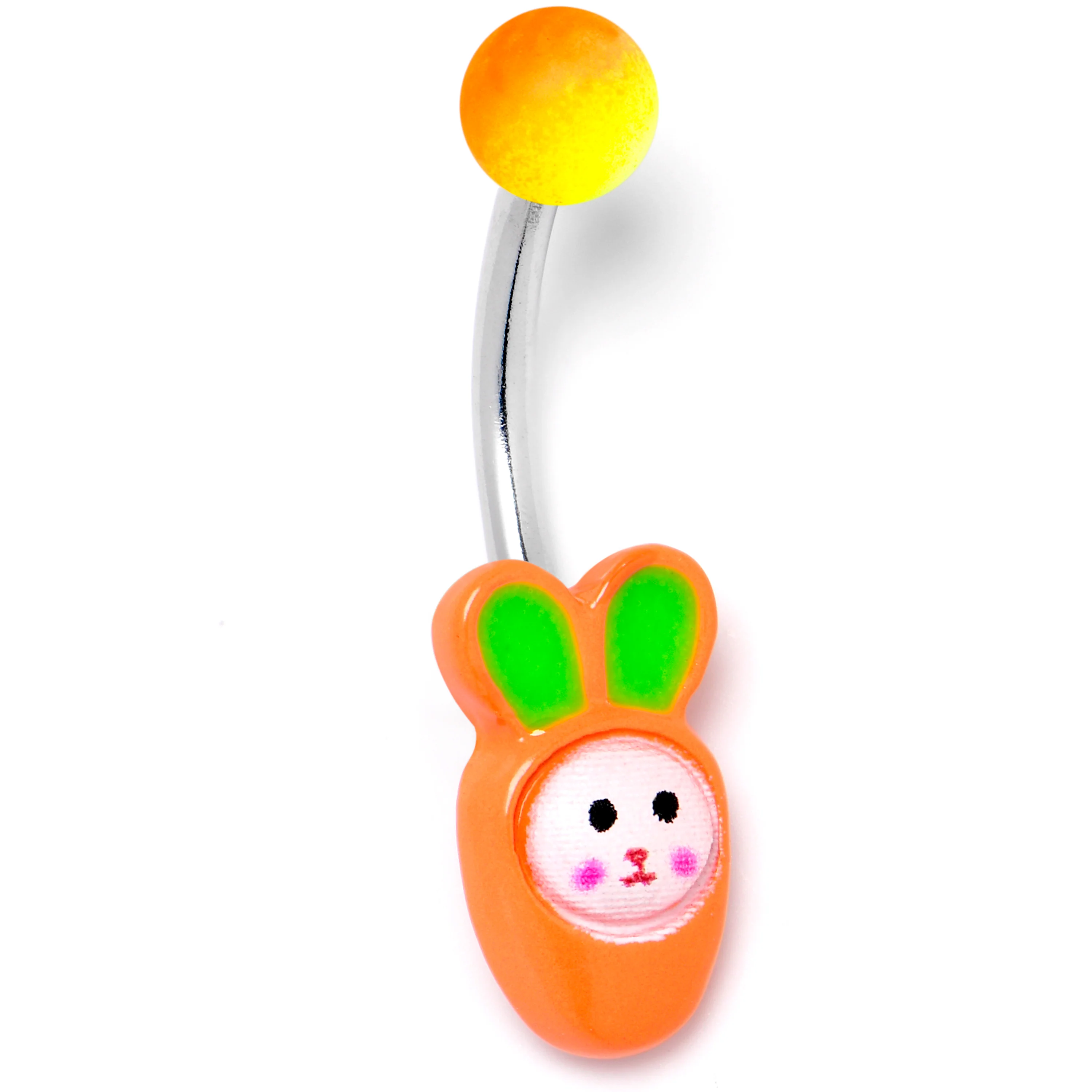 Surprise Carrot Easter Bunny Belly Ring - Image 5