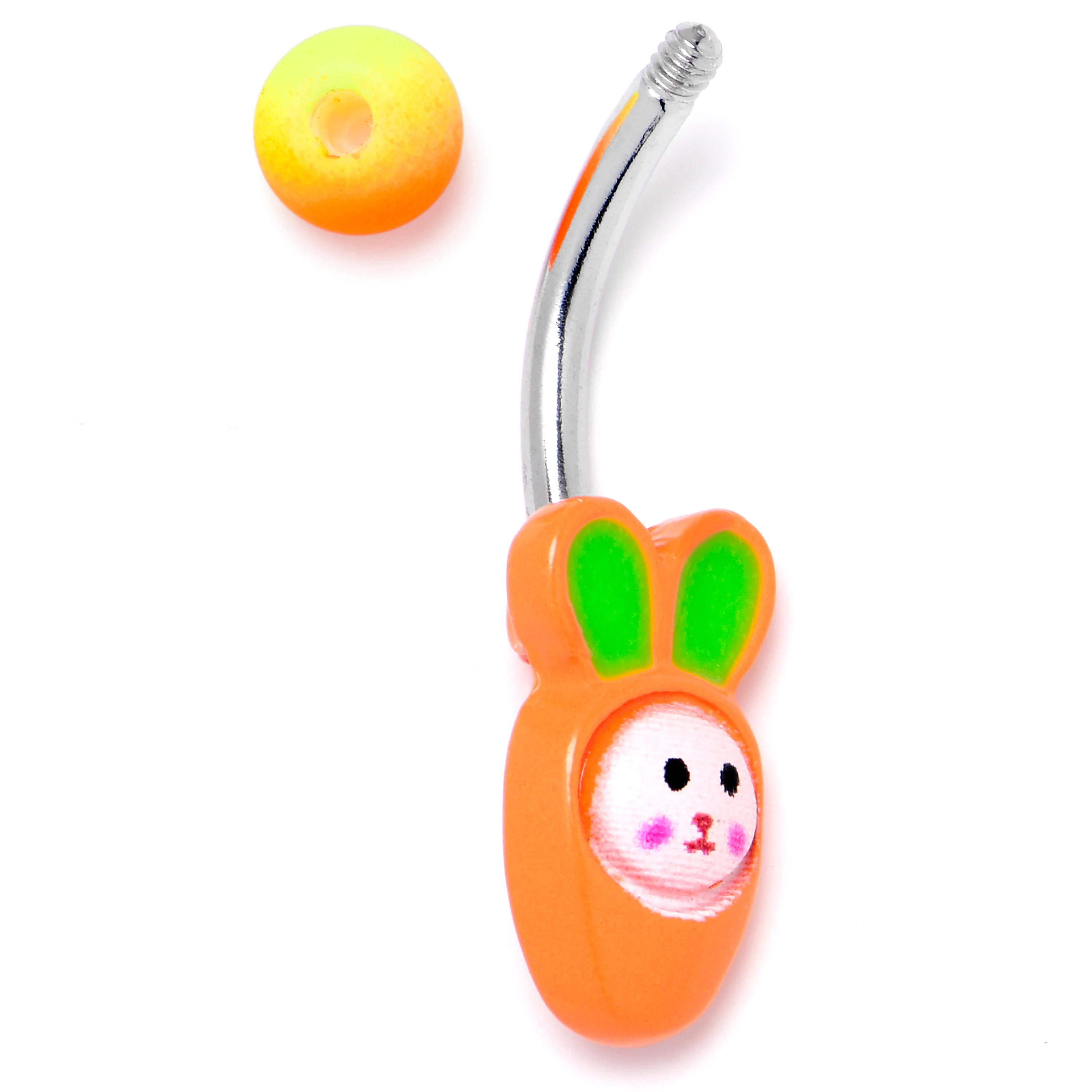Surprise Carrot Easter Bunny Belly Ring - Image 6