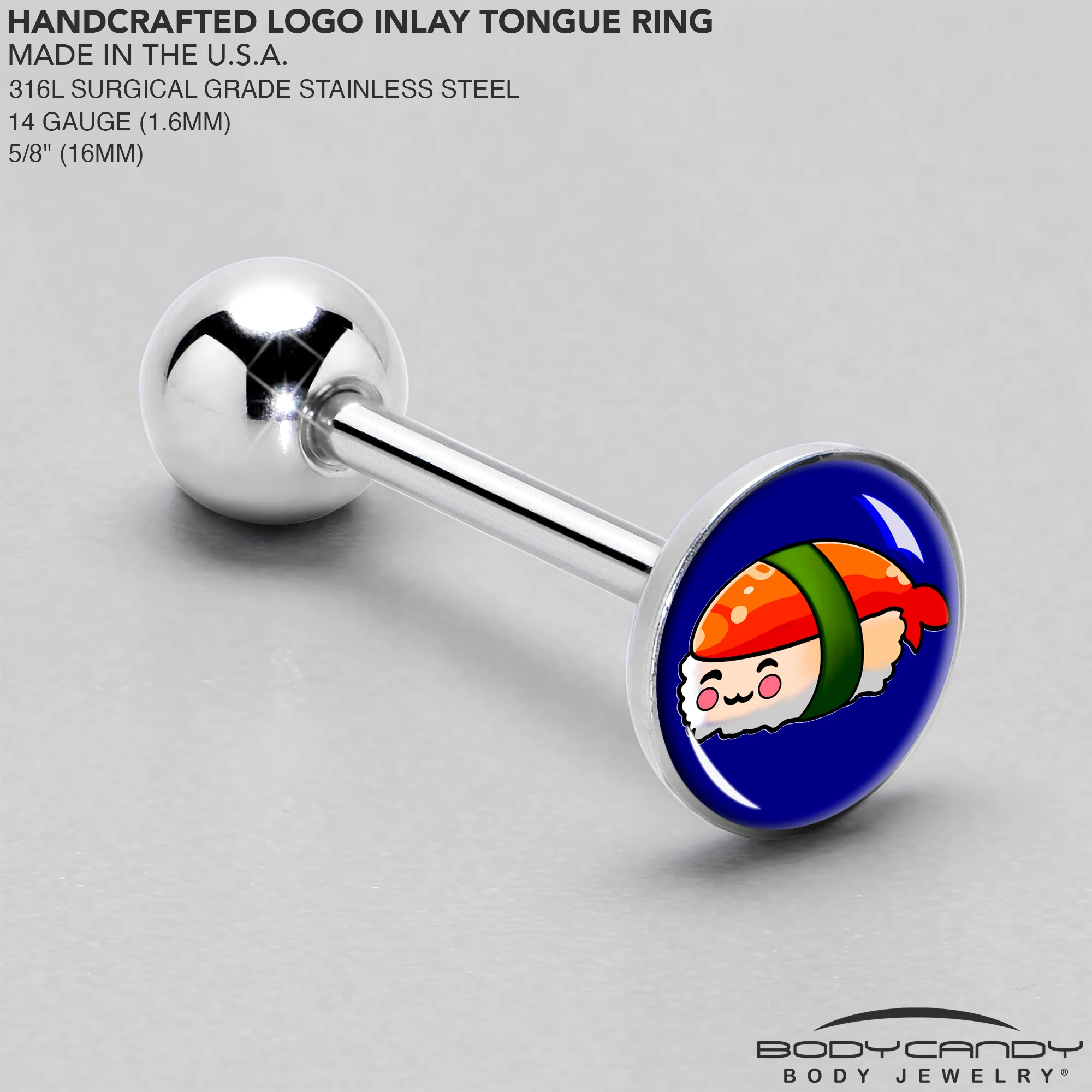 Sushi Barbell Tongue Ring by Onyx O - Image 4