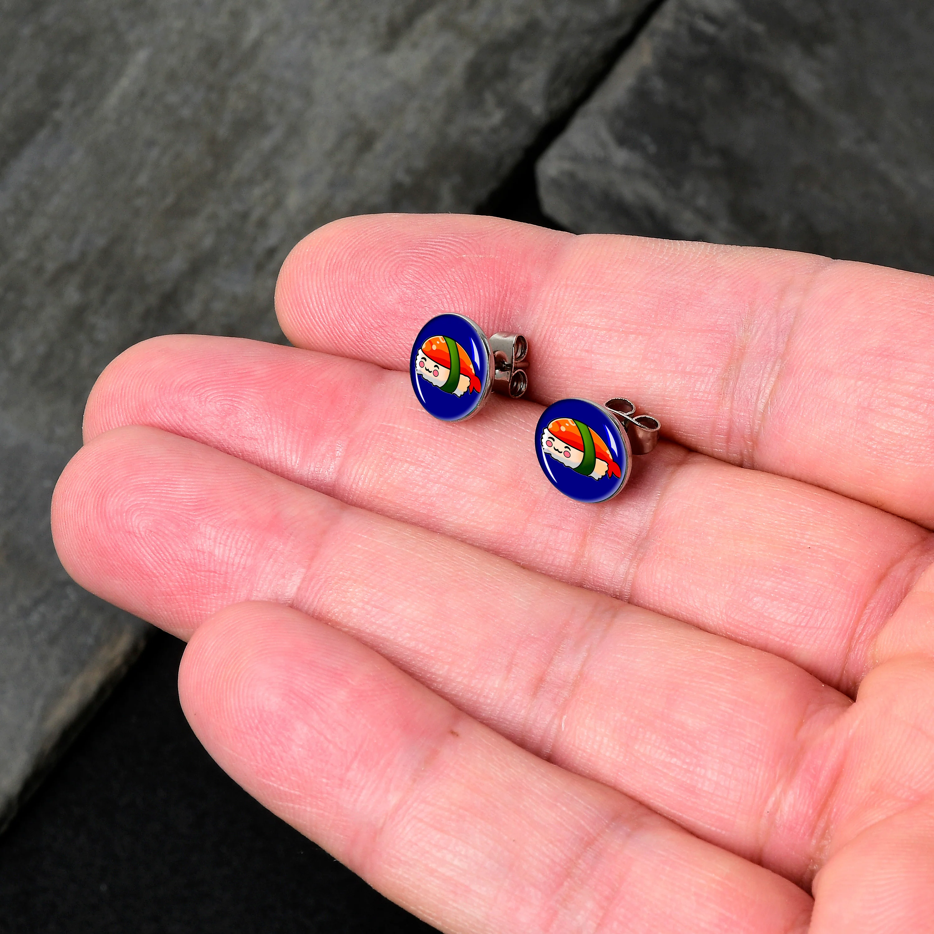 Sushi Stud Earrings by Onyx O - Image 2
