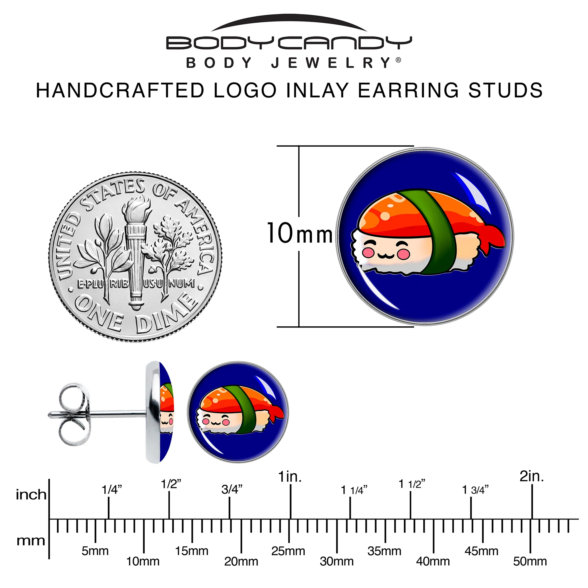 Sushi Stud Earrings by Onyx O - Image 6