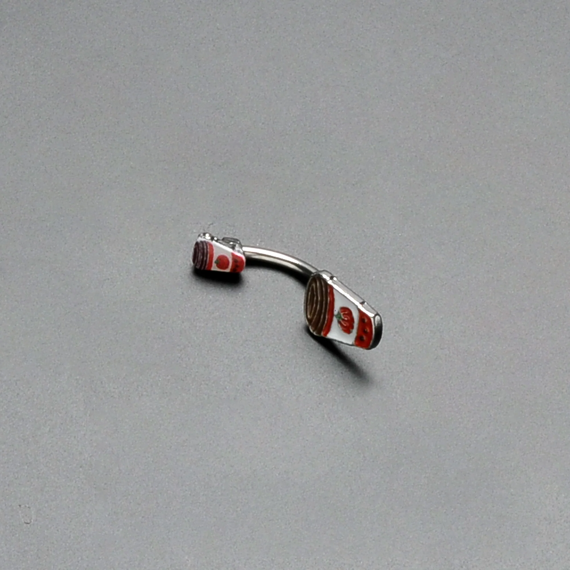Sweet Pumpkin Latte Autumn Double Mount Belly Ring - Image 5