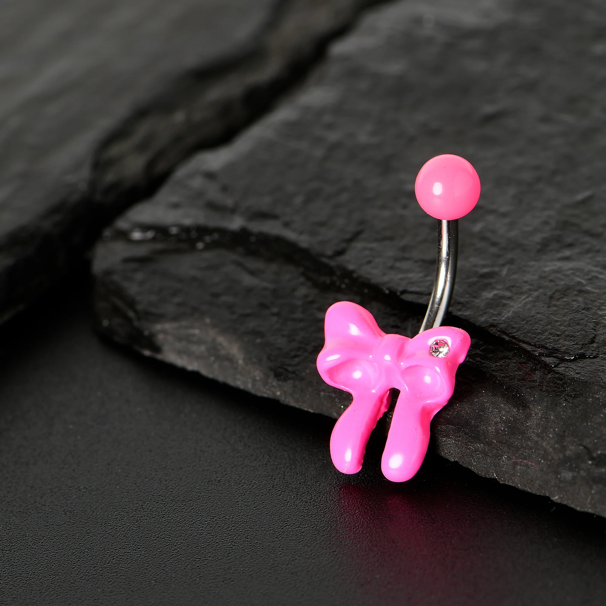 Sydney Belle Girlfriend Collection Pretty Pink Bow Belly Ring - Image 7