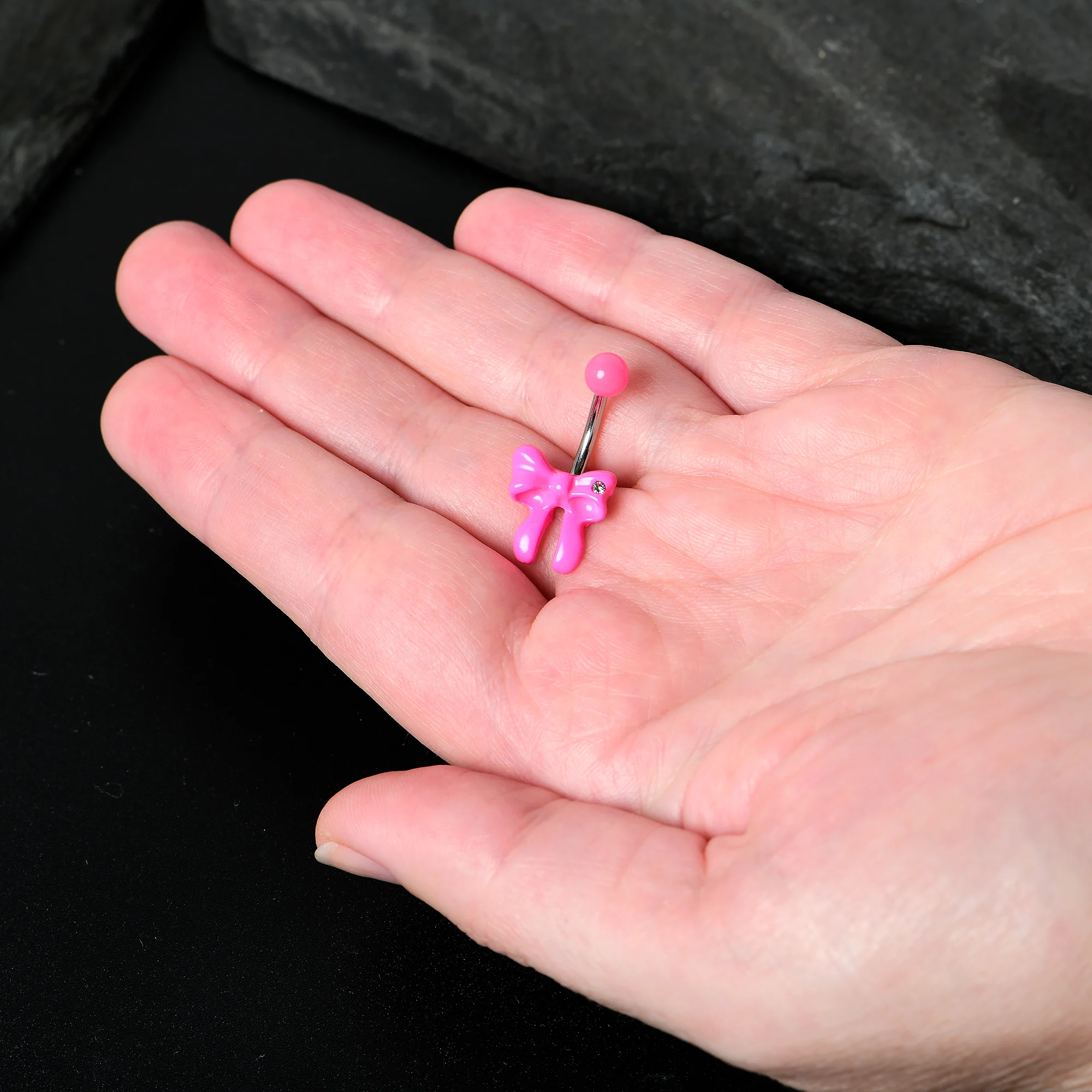 Sydney Belle Girlfriend Collection Pretty Pink Bow Belly Ring - Image 8