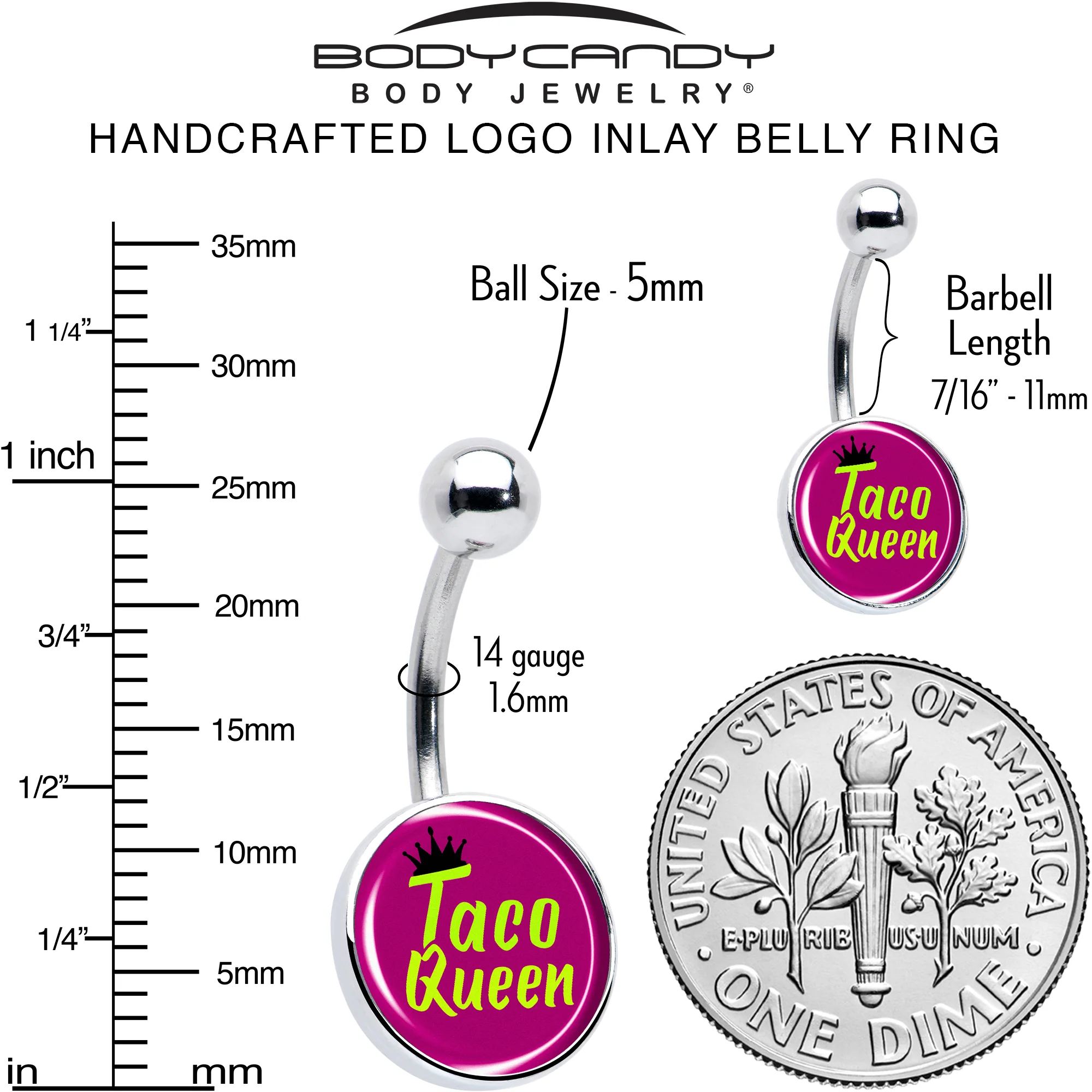 Taco Queen Belly Ring by Onyx O - Image 6