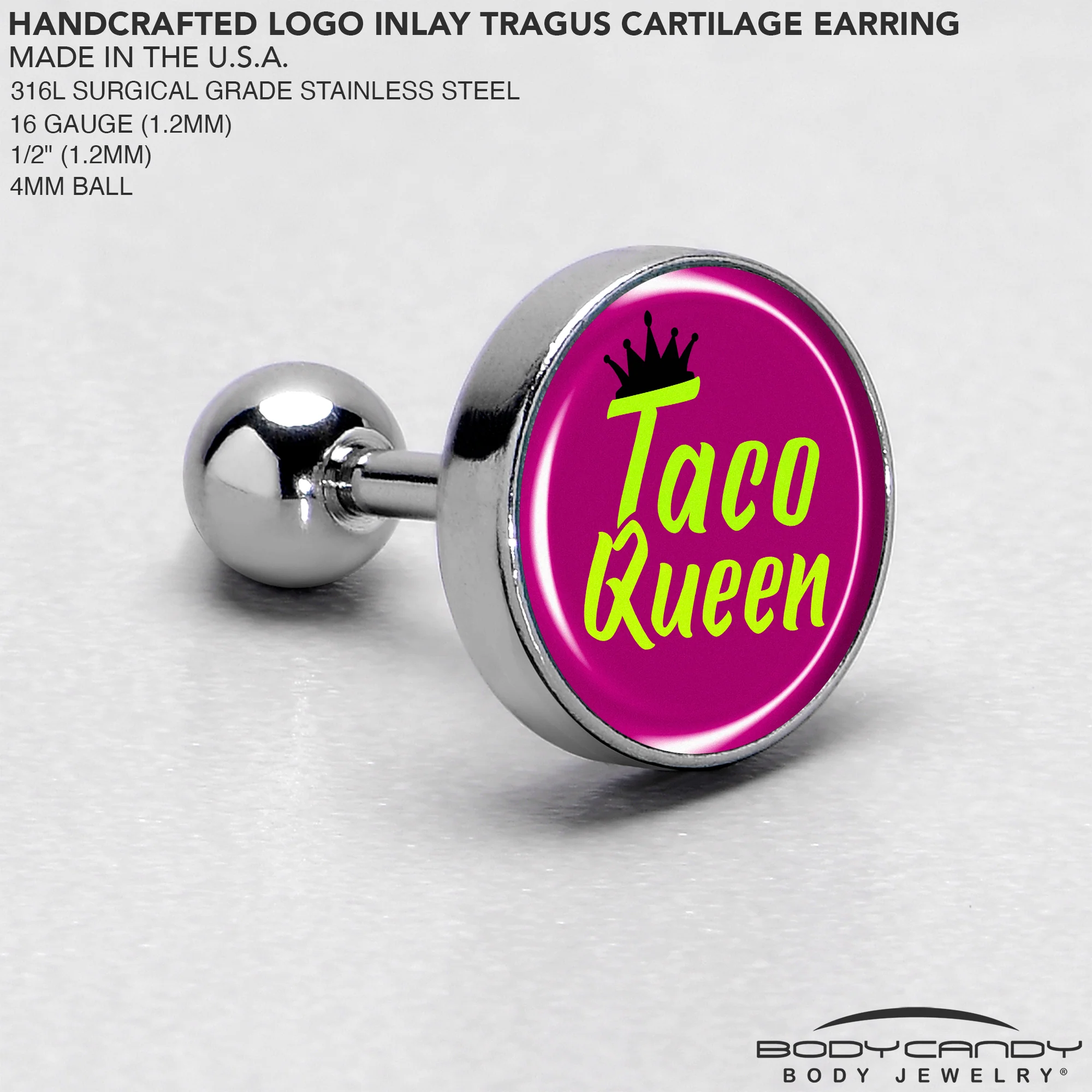 Taco Queen Tragus Cartilage Earring by Onyx O - Image 4