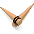 Tan Matte Acrylic Straight Taper Set 2G to 00G - Image 4
