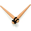 Tan Matte Acrylic Straight Taper Set 2G to 00G - Image 9