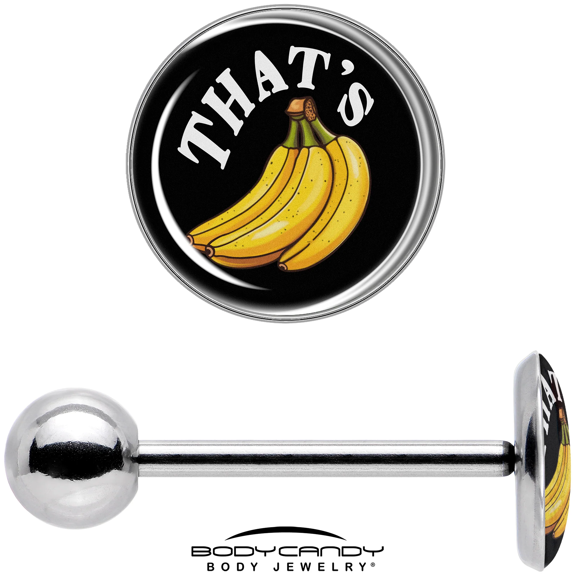That is Bananas Barbell Tongue Ring by Onyx O - Image 7