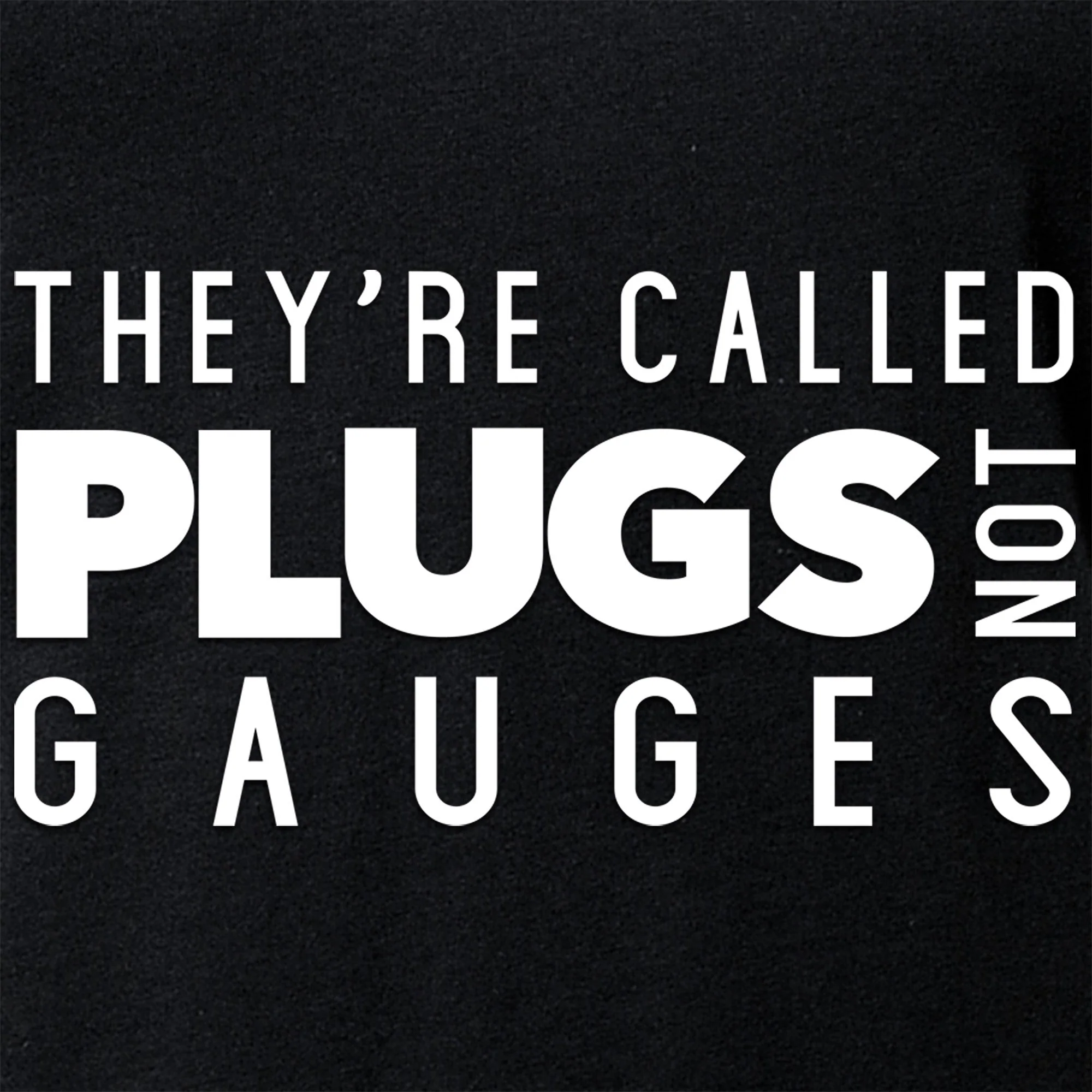 They're Called Plugs NotGs Black Tapered V-Neck Tee Shirt - Image 4