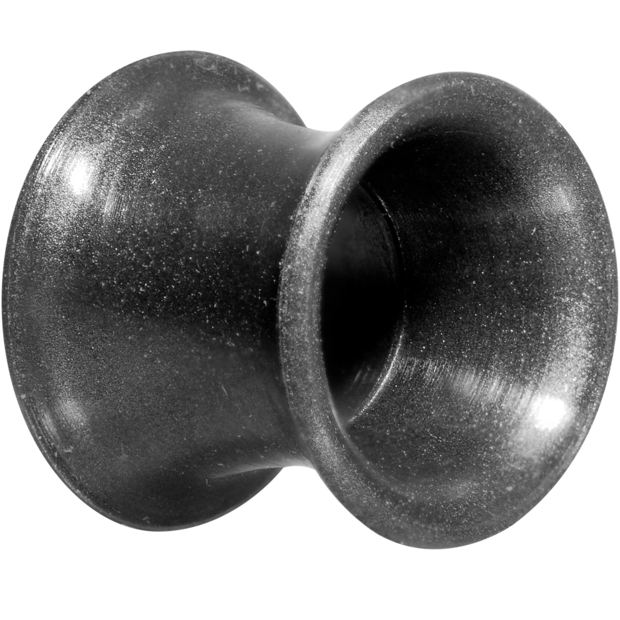 Thin Flexible Metallic Black Silicone Tunnel Plug Set 6mm to 25mm - Image 2
