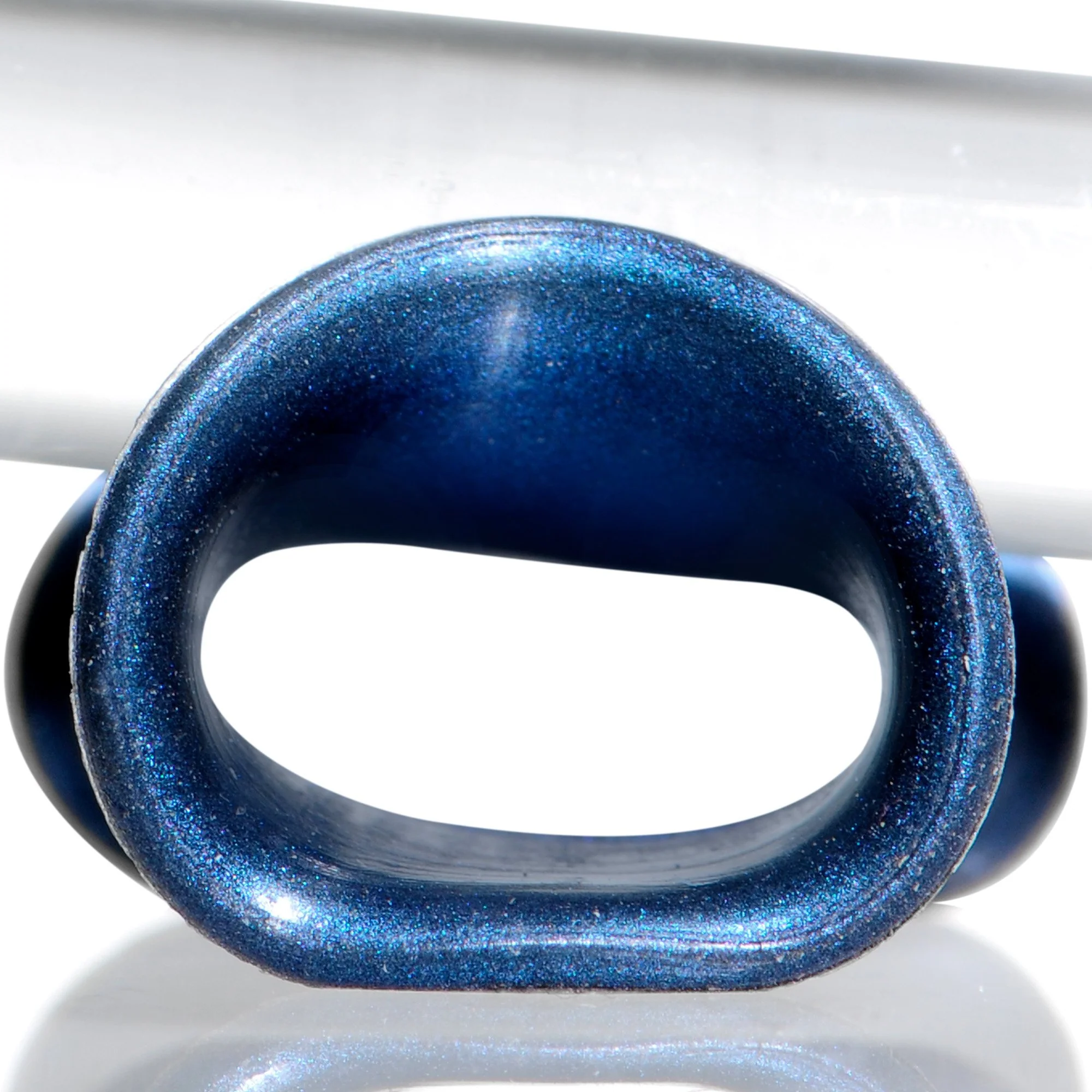 Thin Flexible Blue Silicone Tunnel Plug Set 6mm to 25mm - Image 5