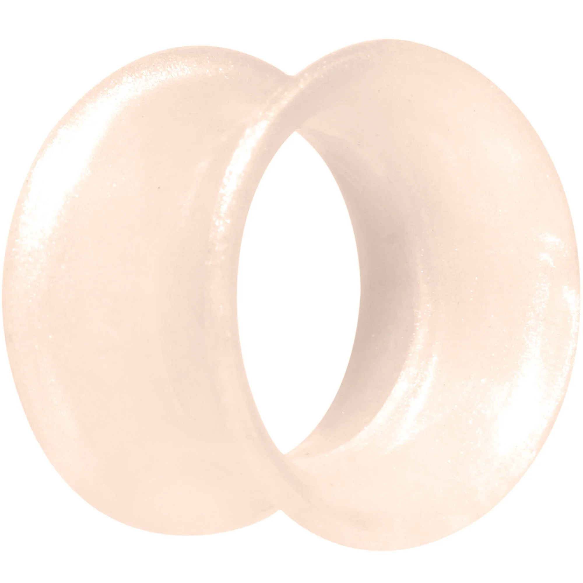 Thin Flexible Peach Silicone Tunnel Plug Set 11mm to 25mm - Image 2