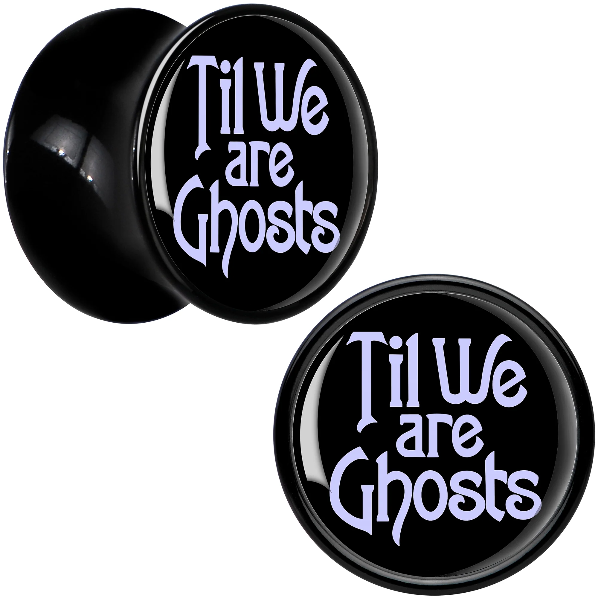 Til We are Ghosts Black Acrylic Saddle Plug Set by Onyx O - Image 3