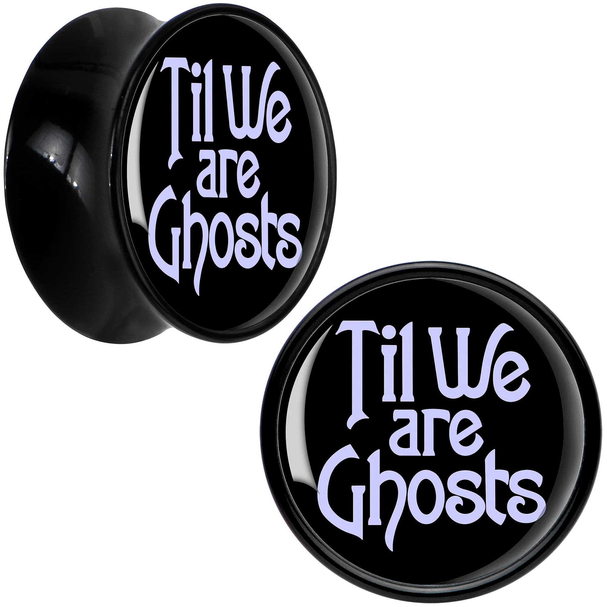 Til We are Ghosts Black Acrylic Saddle Plug Set by Onyx O - Image 5