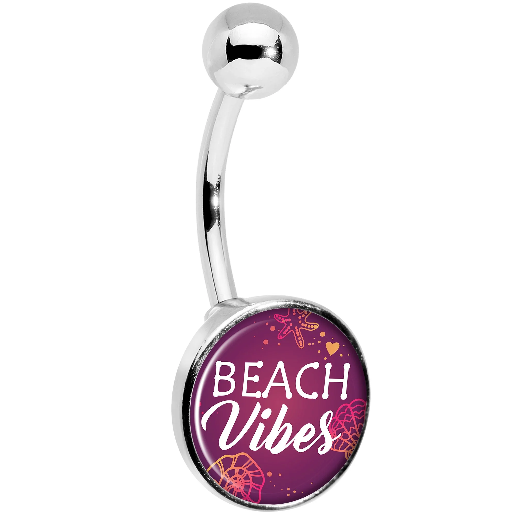 Tropical Paradise Beach Vibes Belly Ring - Image 3