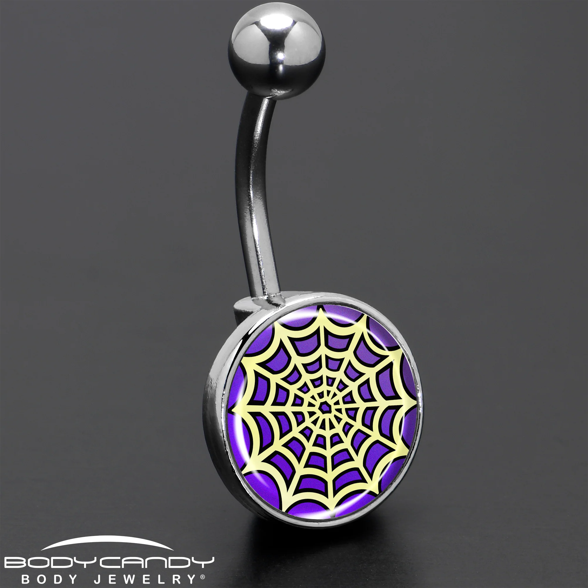 Two Tone Spider Web Belly Ring by Onyx O - Image 8