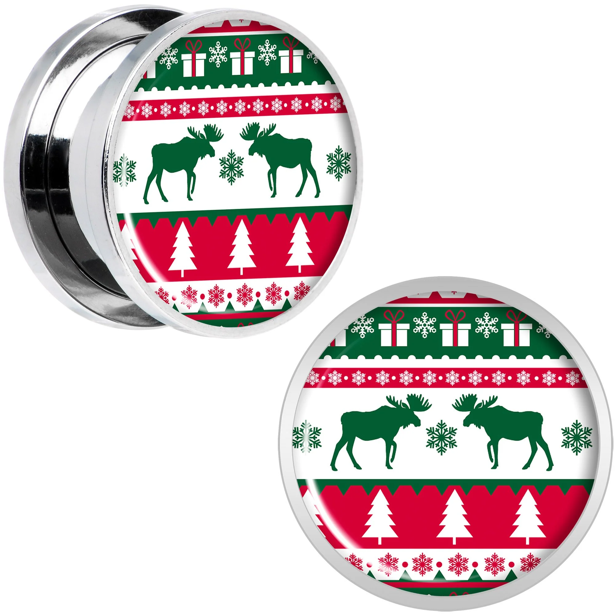 Ugly Christmas Sweater Screw Fit Plug Set Sizes 6mm to 20mm - Image 6