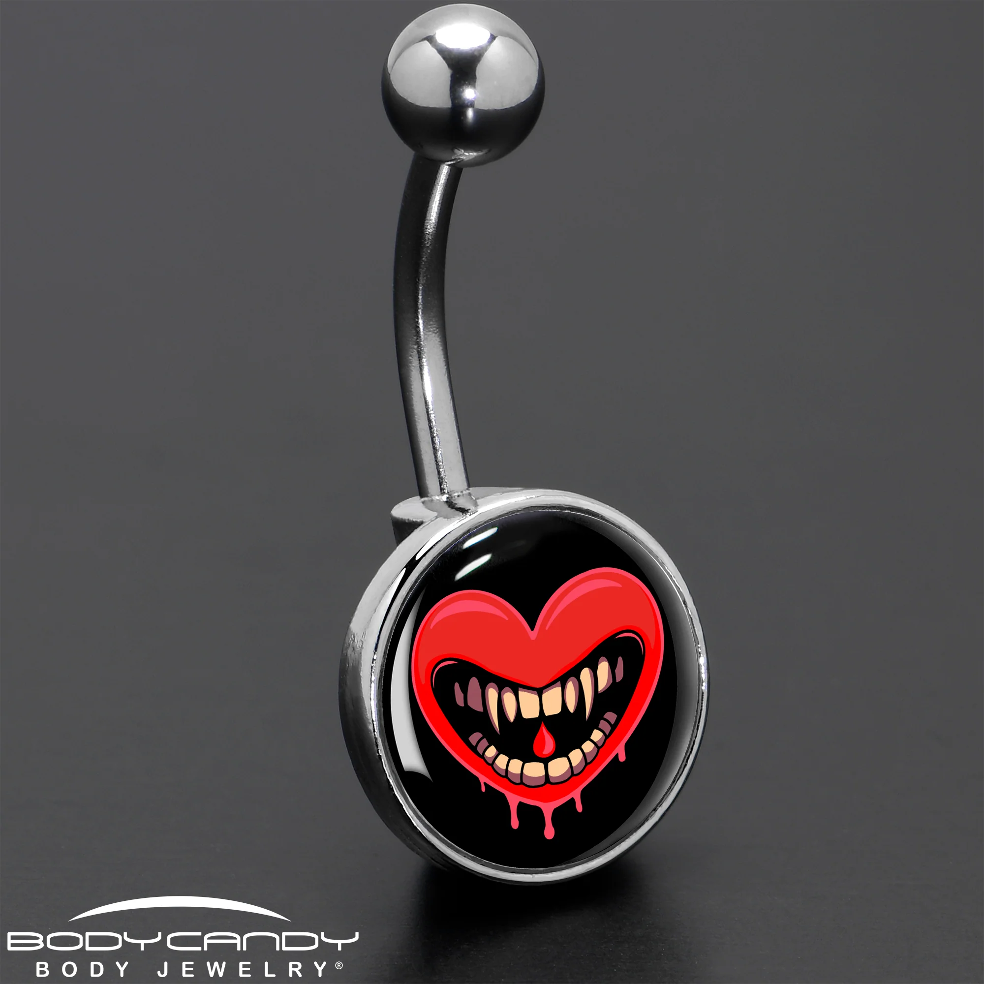 Valentine Heart Vampire Belly Ring - Image 8