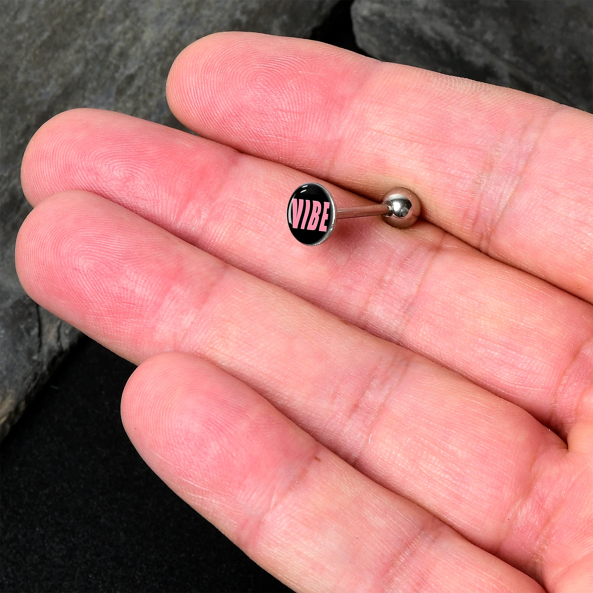 Vibe Barbell Tongue Ring by Onyx O - Image 2