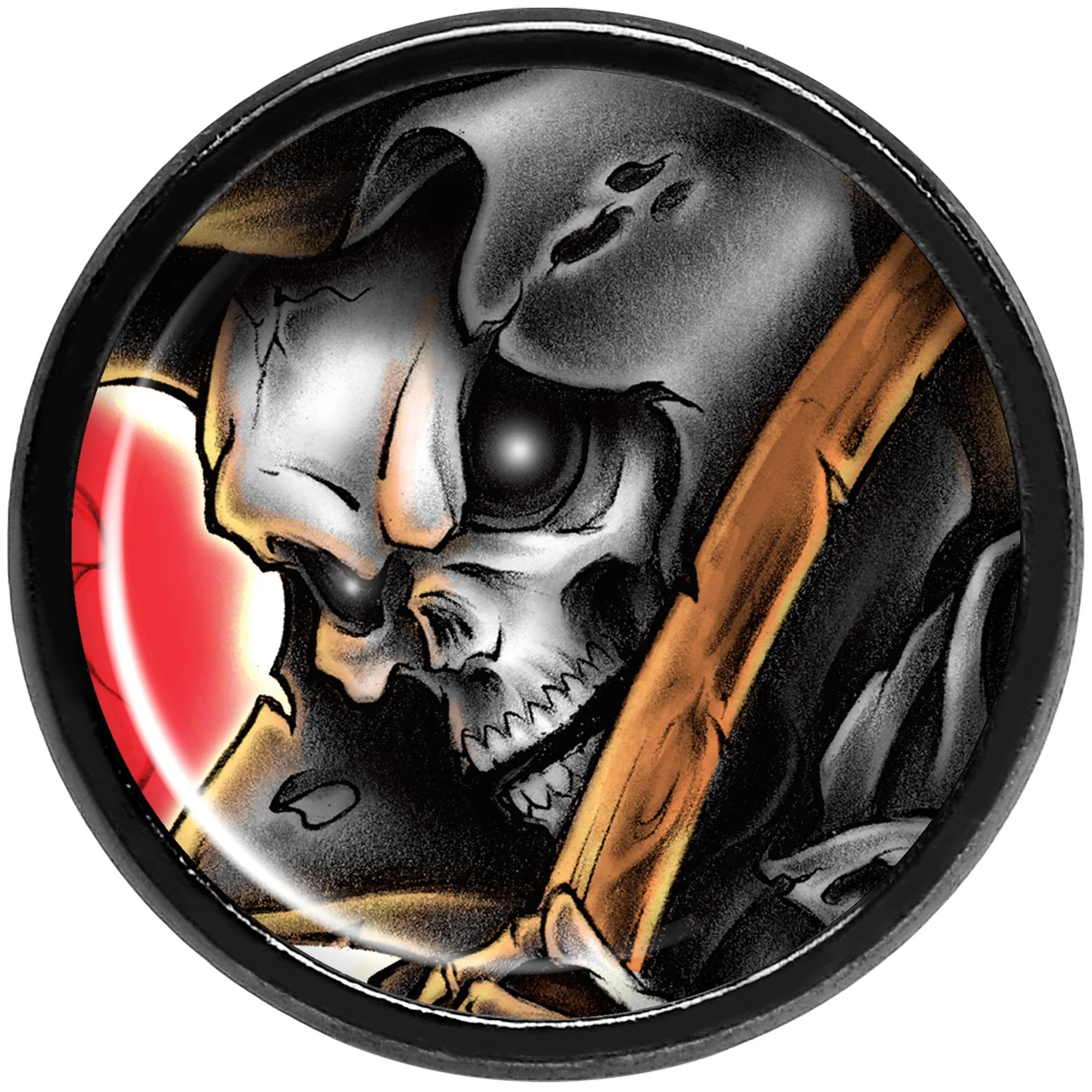 Wake the Dead Grim Reaper Halloween Black Anodized Plug Set 5mm to 16mm - Image 3
