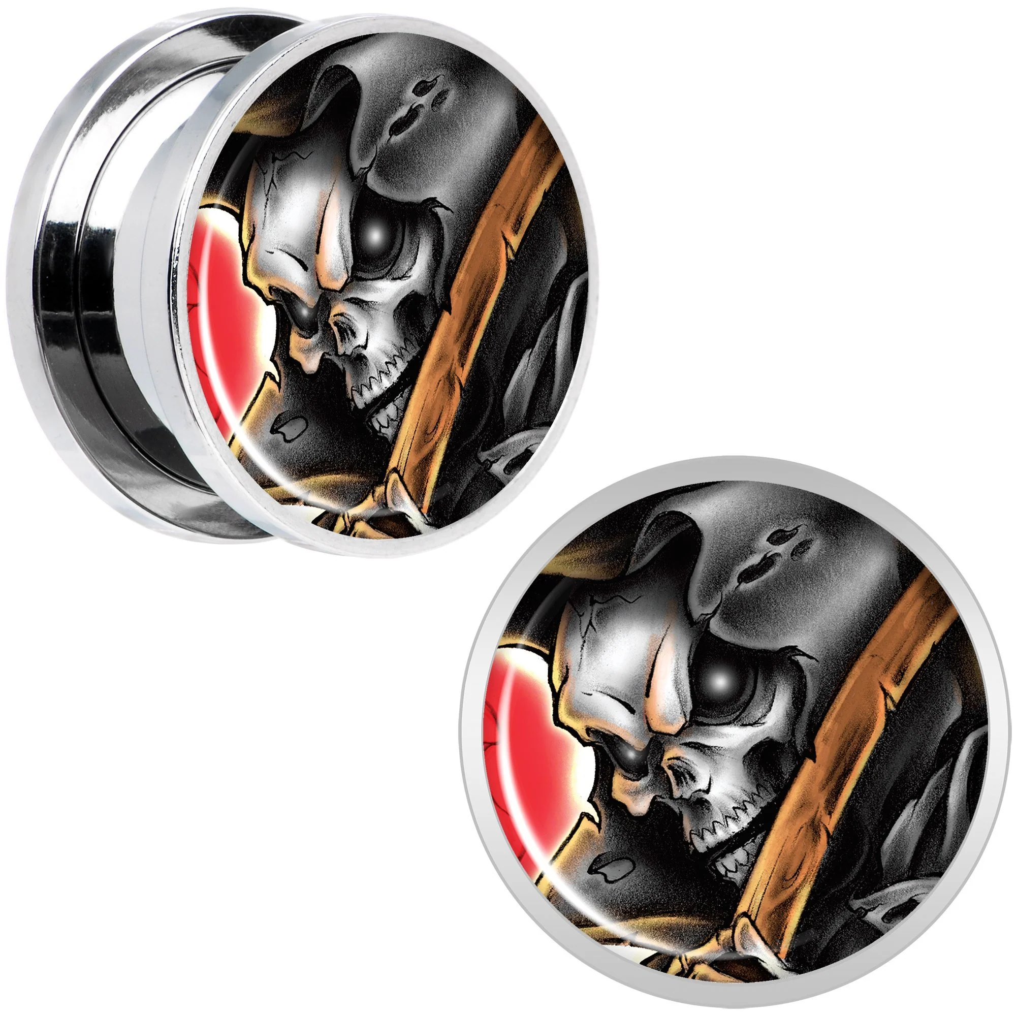 Wake the Dead Grim Reaper Halloween Plug Set  5mm to 16mm - Image 10