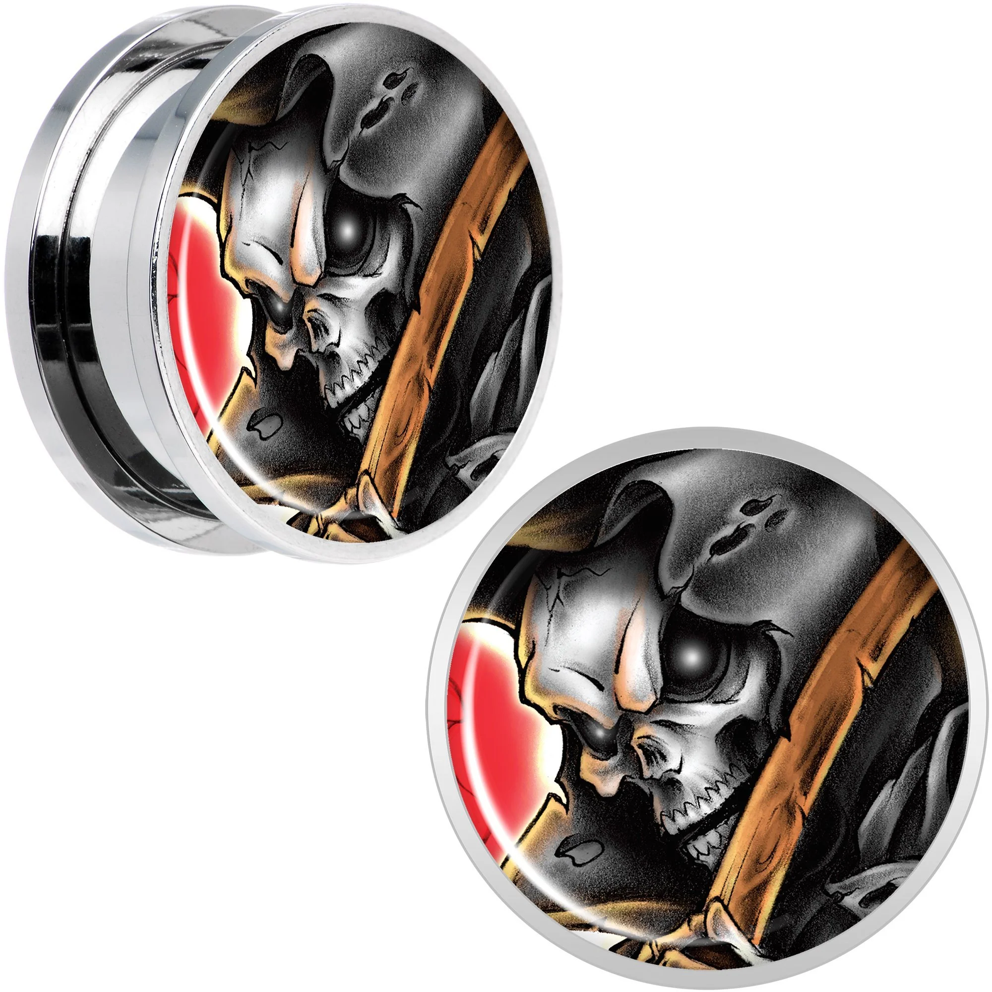 Wake the Dead Grim Reaper Halloween Plug Set  5mm to 16mm - Image 12