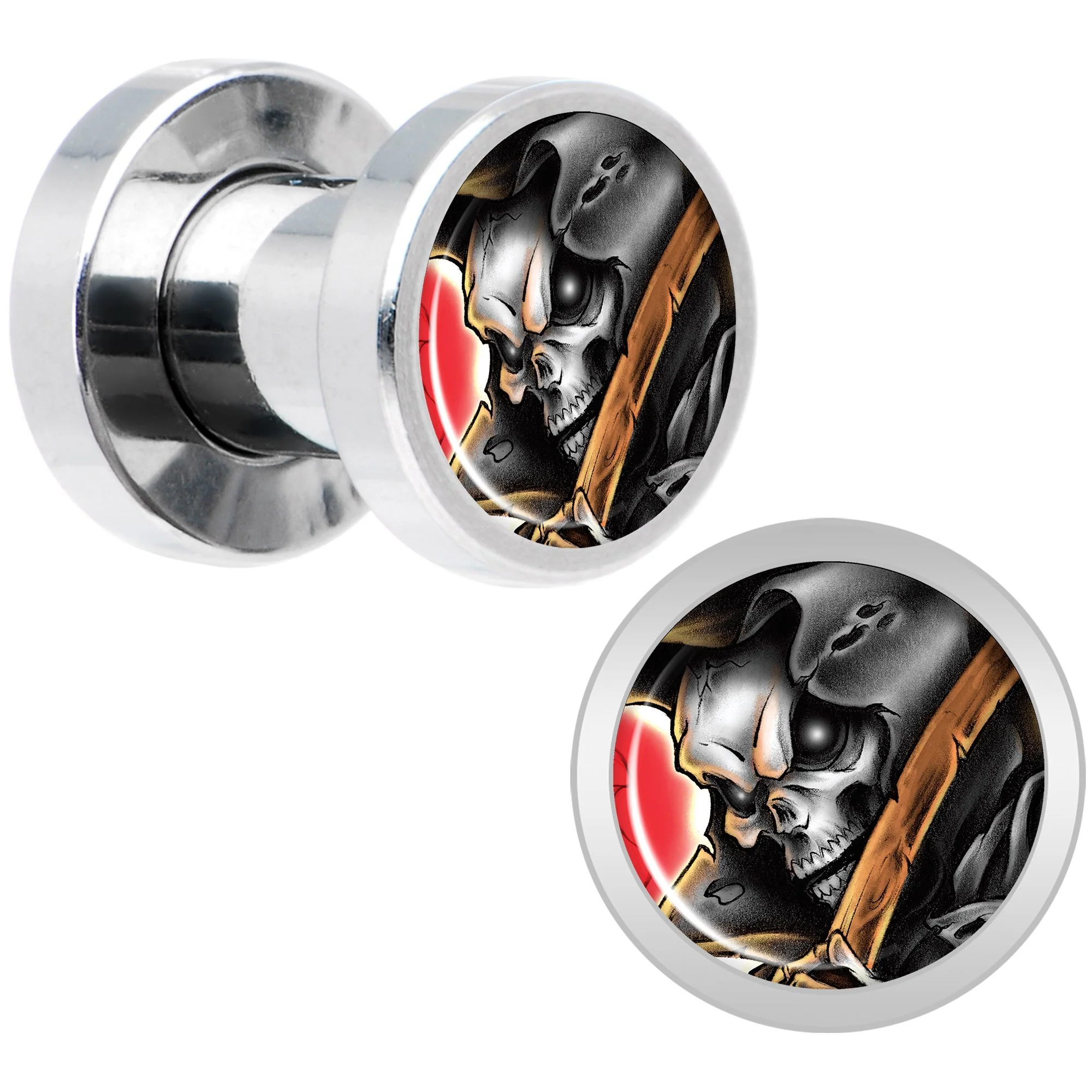 Wake the Dead Grim Reaper Halloween Plug Set  5mm to 16mm - Image 6