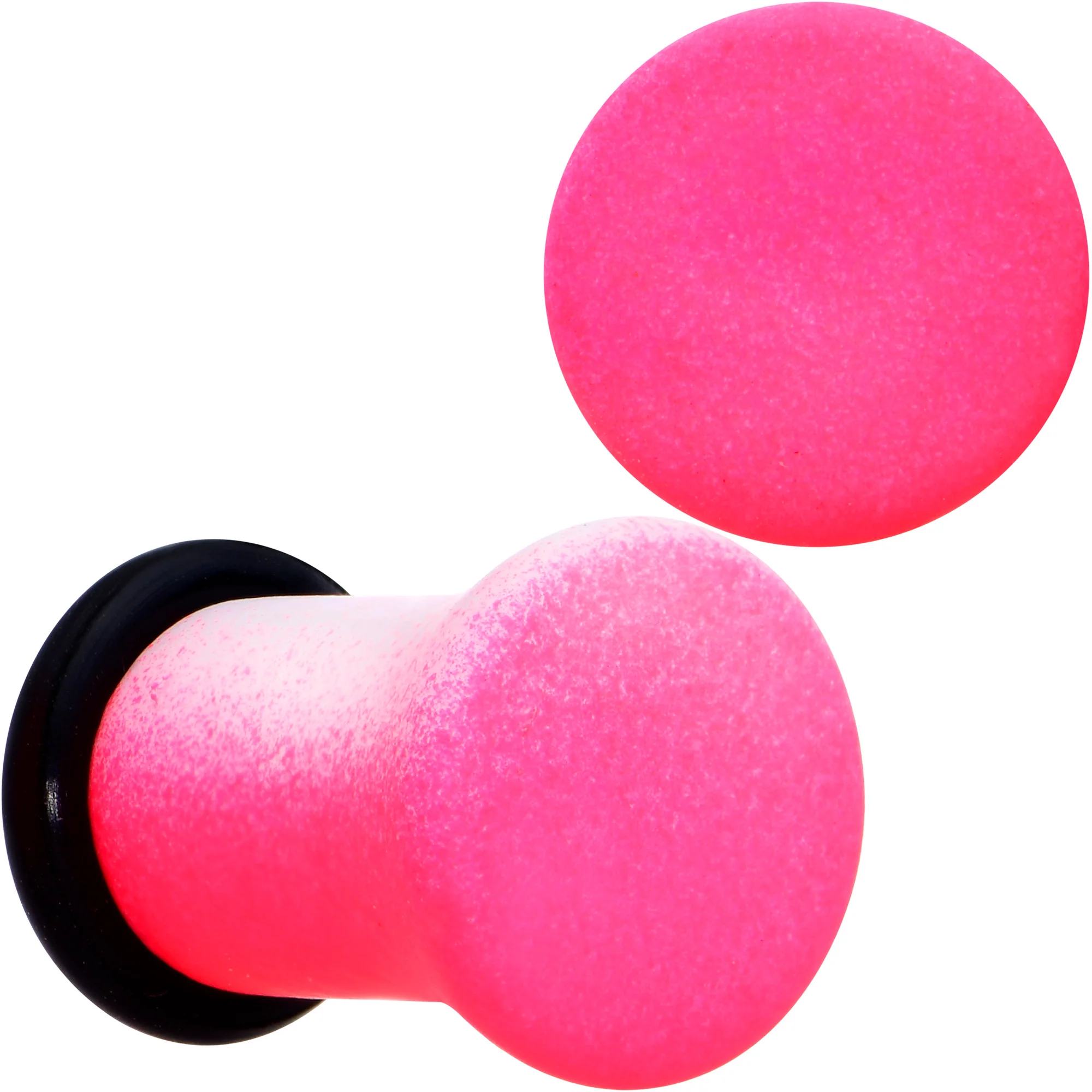 White Pink Ombre Matte Acrylic Single Flare Plug Set Sizes 2mm-12mm - Image 10