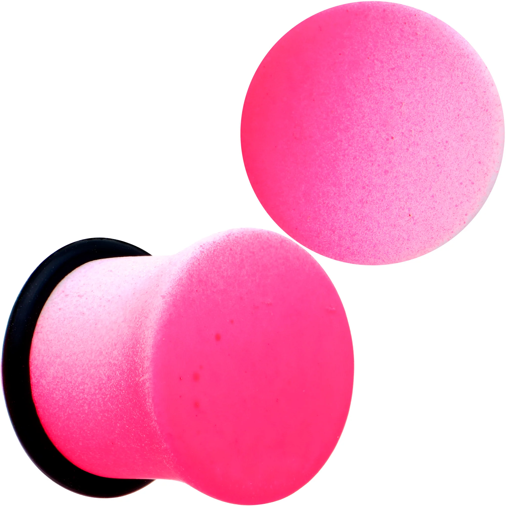 White Pink Ombre Matte Acrylic Single Flare Plug Set Sizes 2mm-12mm - Image 13